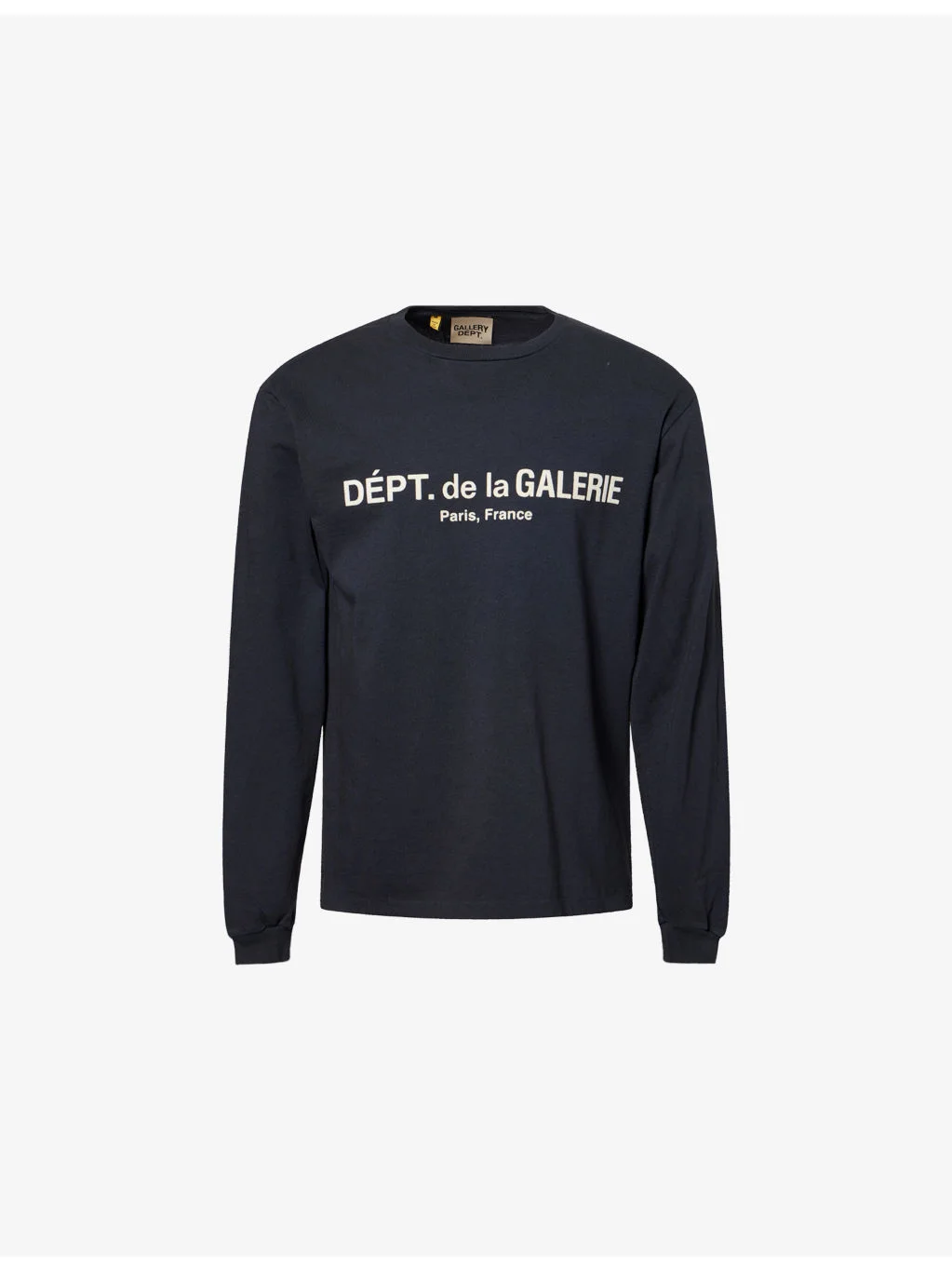 Logo-Print Long-Sleeve Cotton T-Shirt - 1