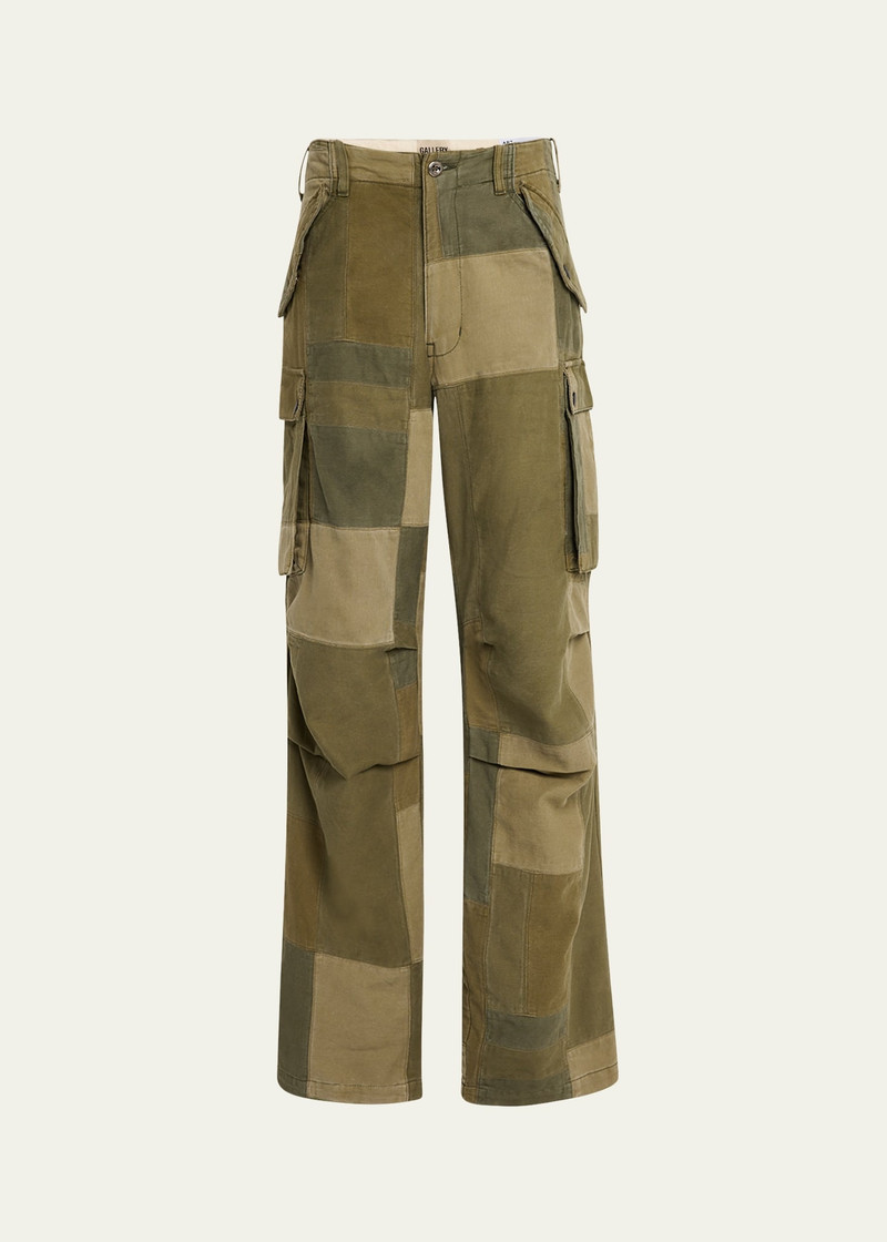 Men's Multi Patchwork Cargo Pants 1