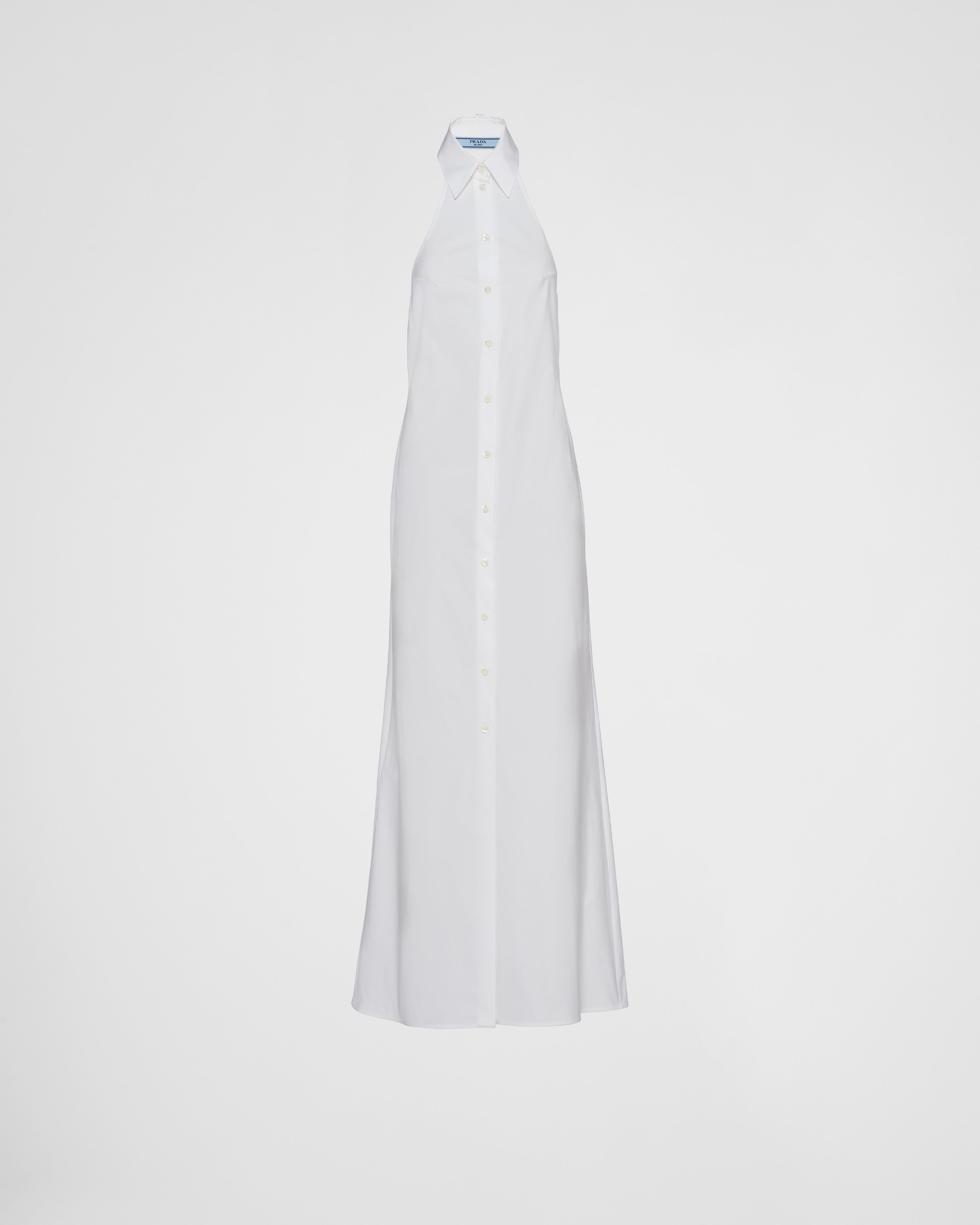 Long poplin shirt-dress - 1