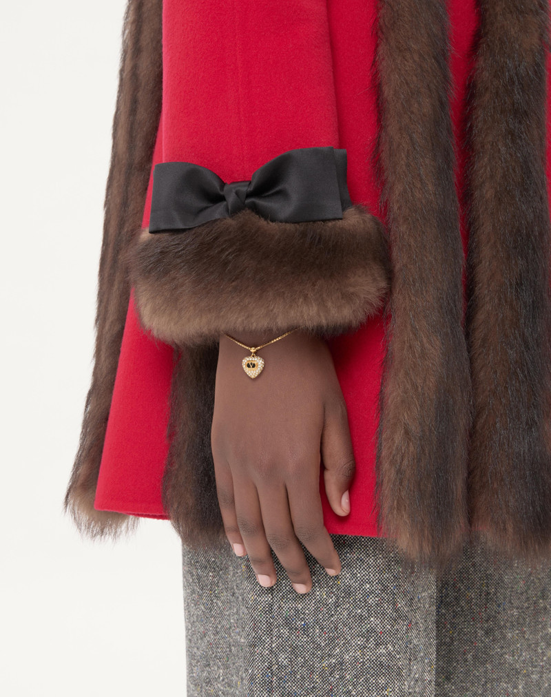 Valentino COEUR ROYAL METAL, ENAMEL AND SWAROVSKI® CRYSTAL BRACELET outlook