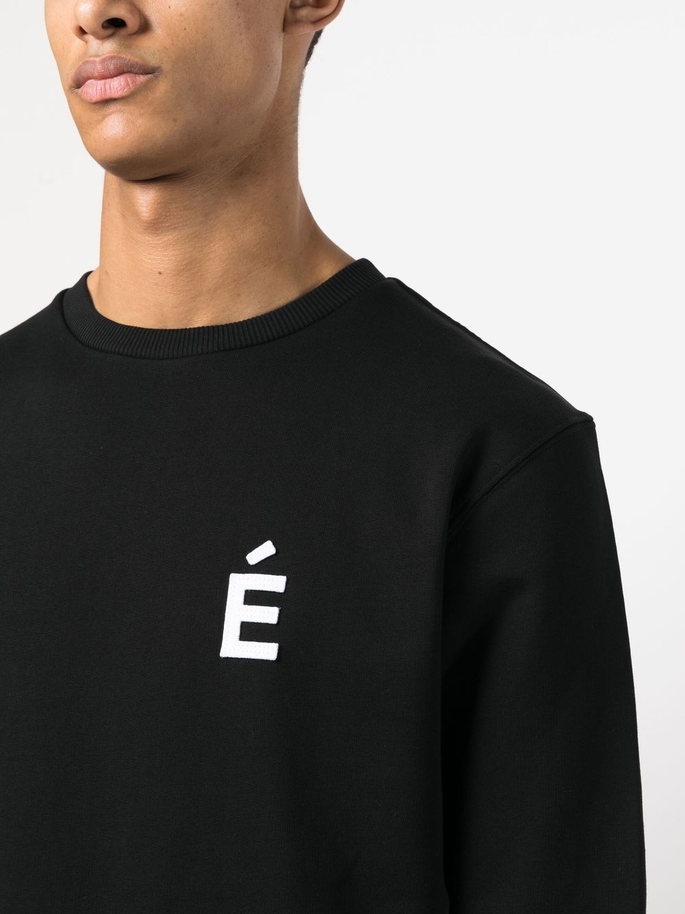 logo-print crew neck sweatshirt - 5