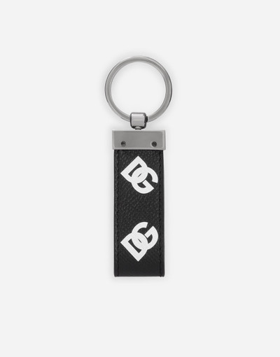 Dolce & Gabbana Calfskin key chain with all-over DG print outlook
