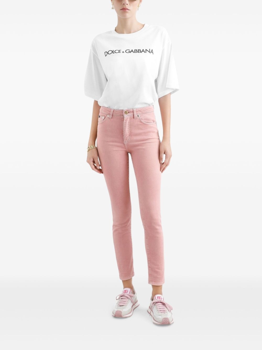 logo-plaque jeans - 2