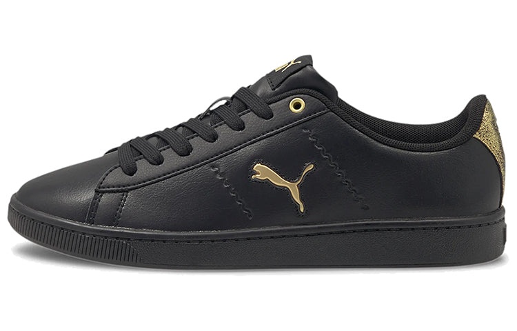 (WMNS) PUMA Vikky V2 Cat Metallic Shoes Black/Gold 375913-02 - 2
