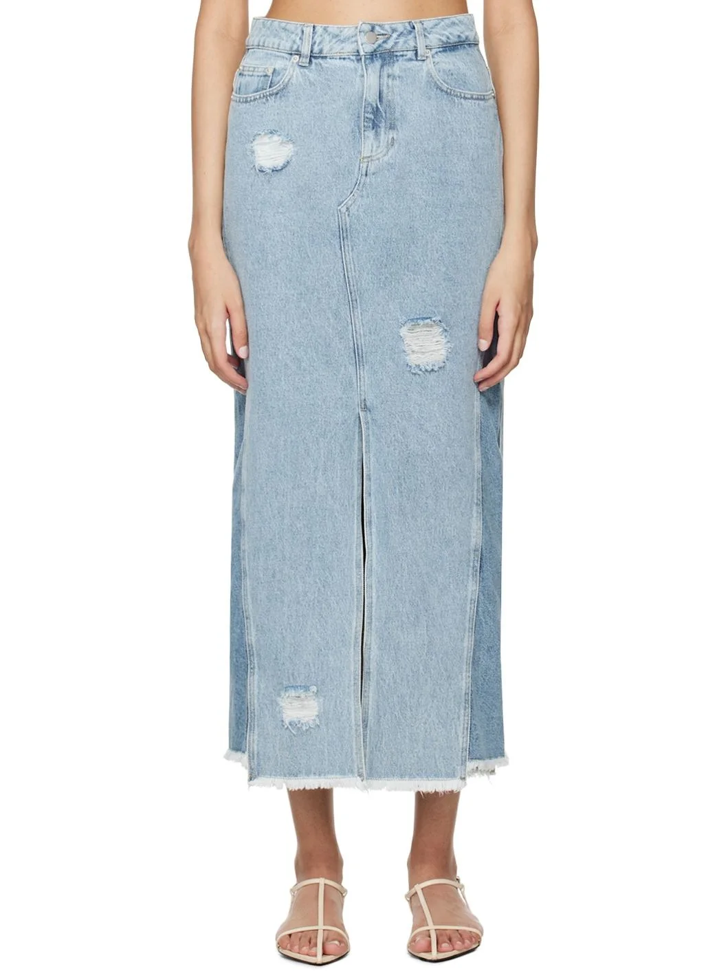 Blue Louisa Denim Maxi Skirt - 1