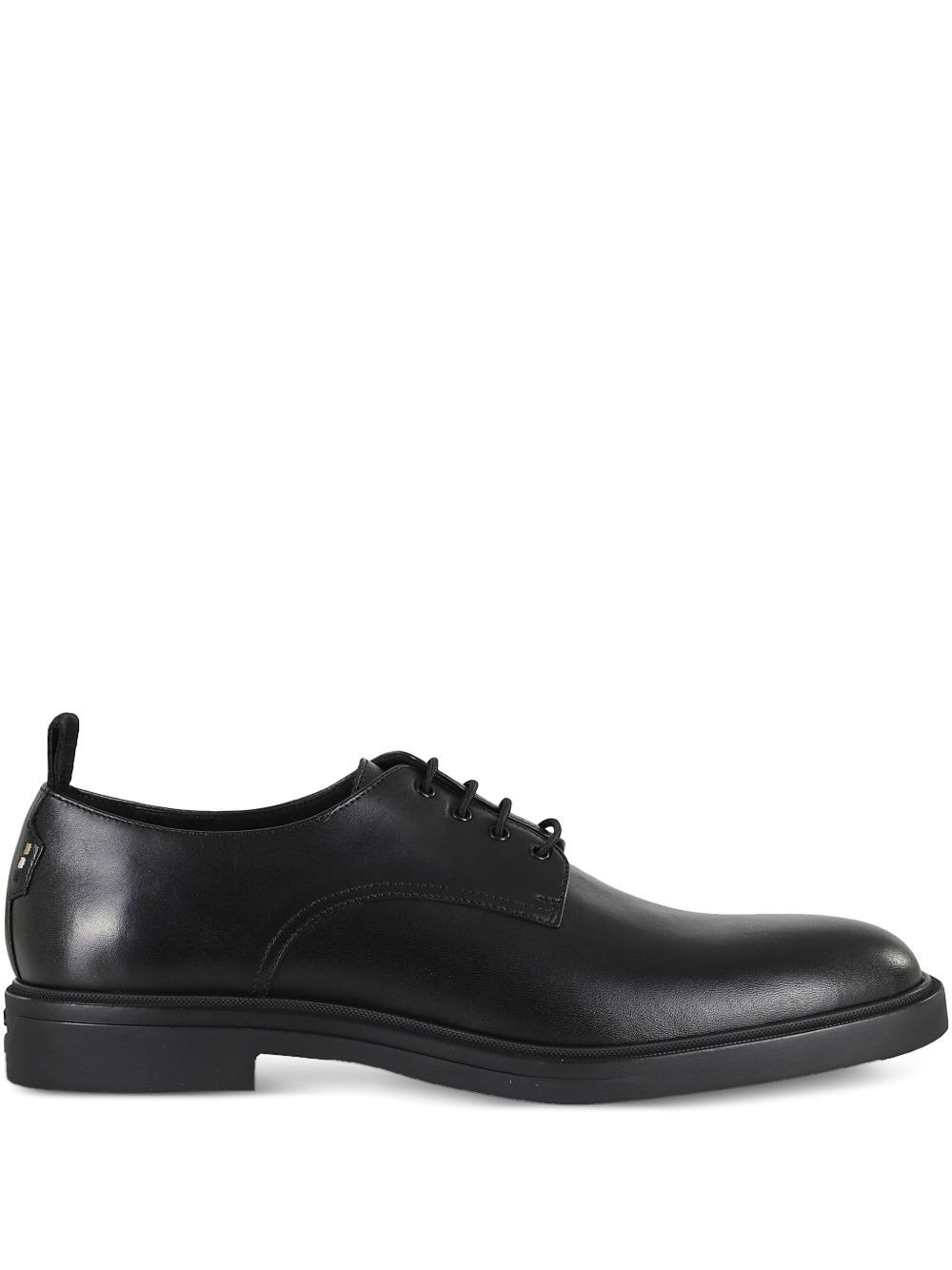 lace-up leather derby shoes - 1