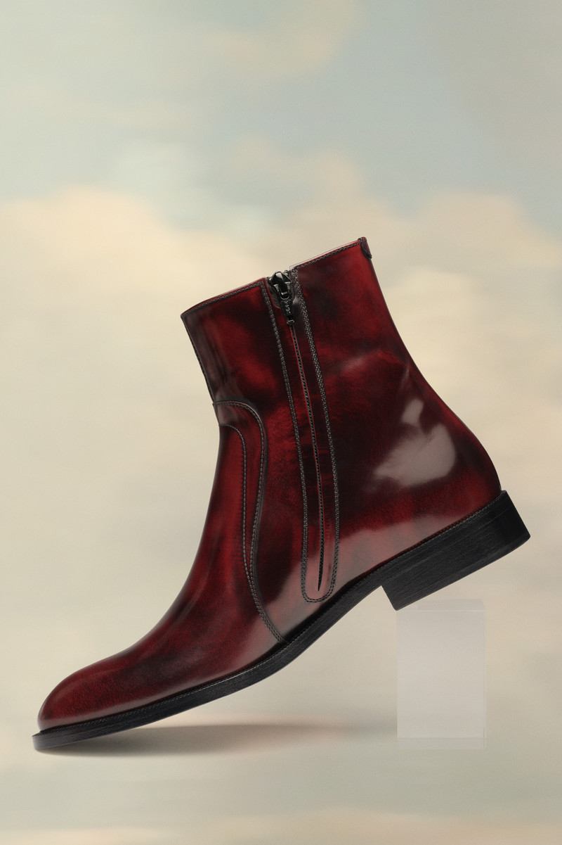 Maison Margiela Waxed Leather Boots outlook