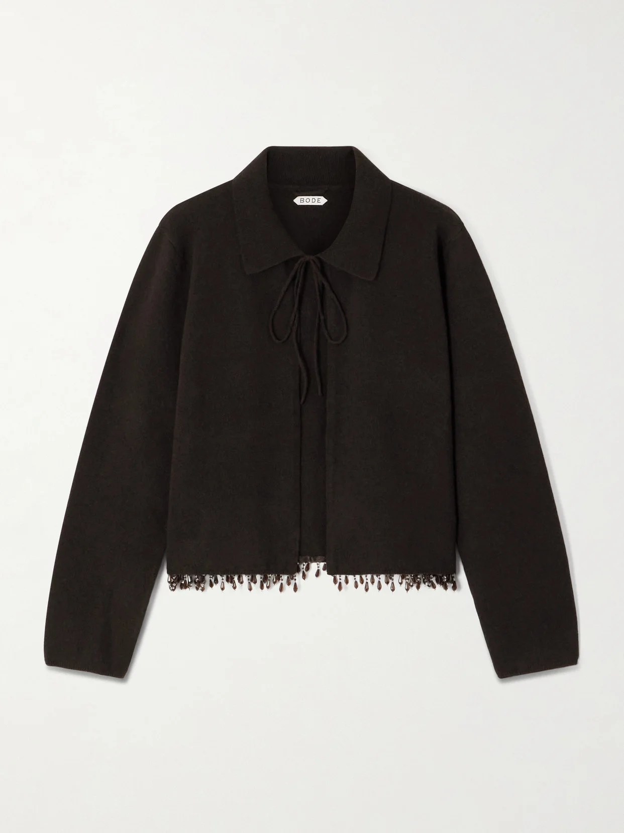 Embellished Wool And Cashmere-blend Cardigan - 1