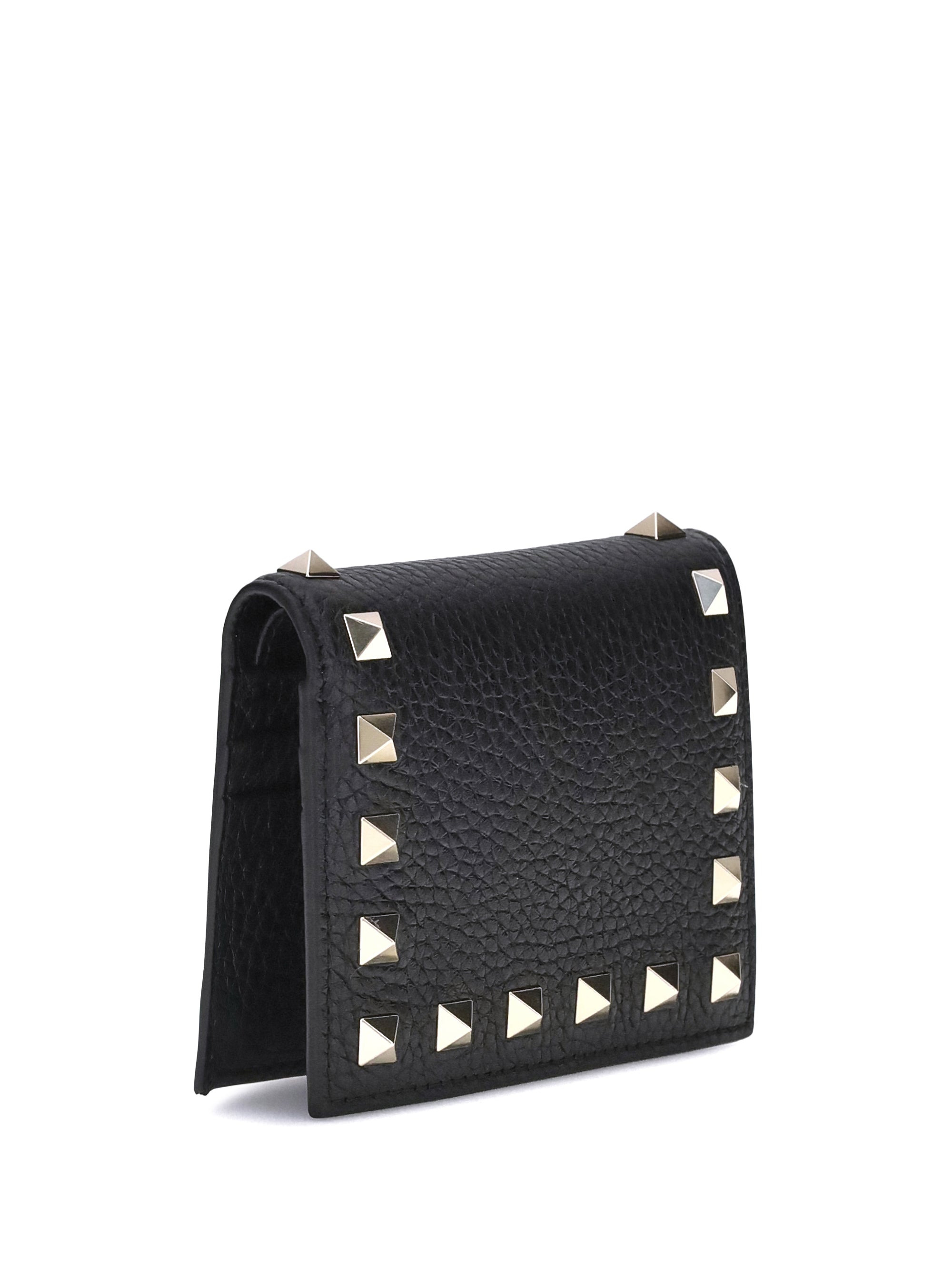 Valentino Garavani Women Flap French Wallet | Rockstud | Vitello - 2