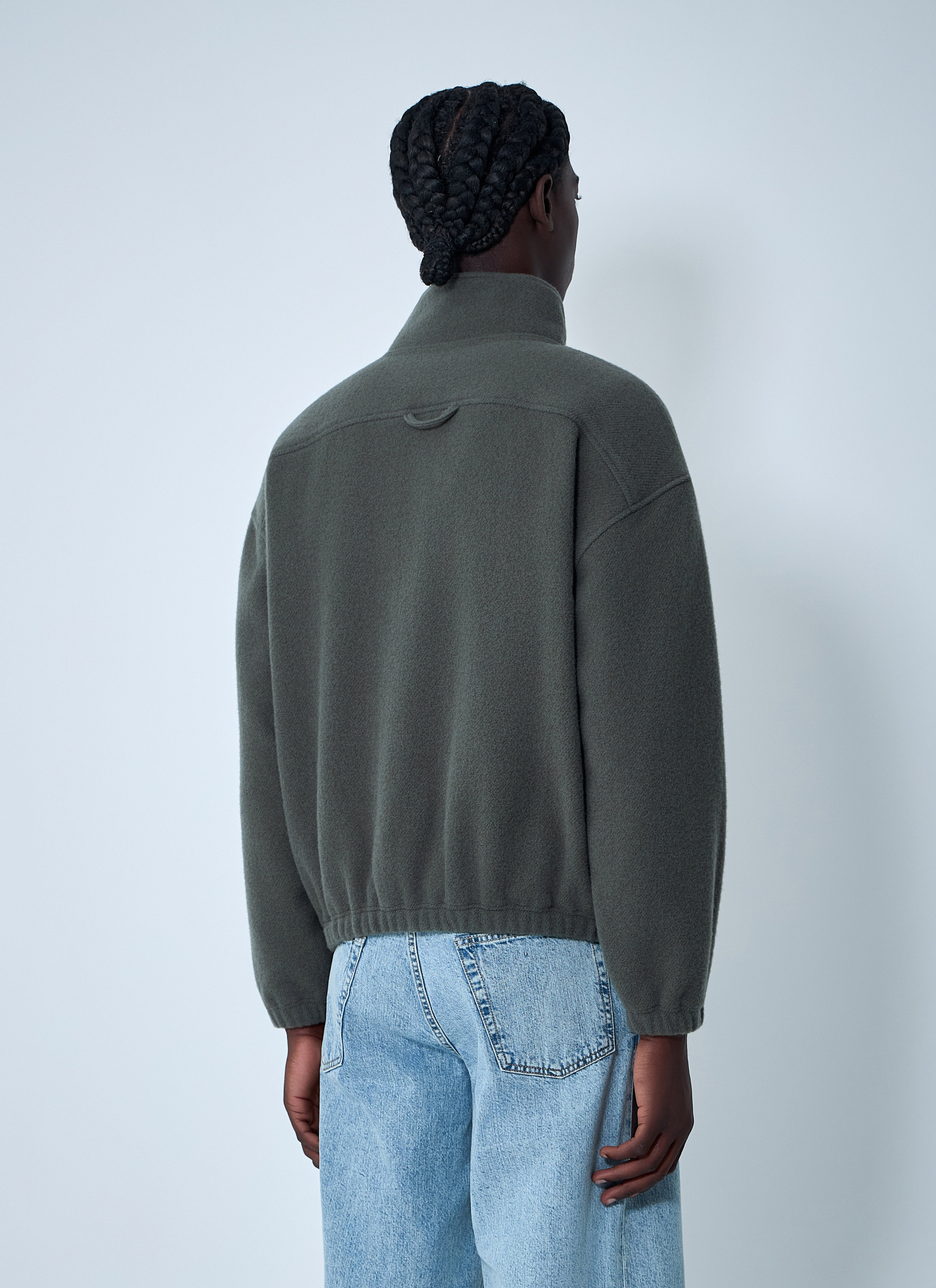 Rier Men Zip-Up Fleece Sweatshirt - 4