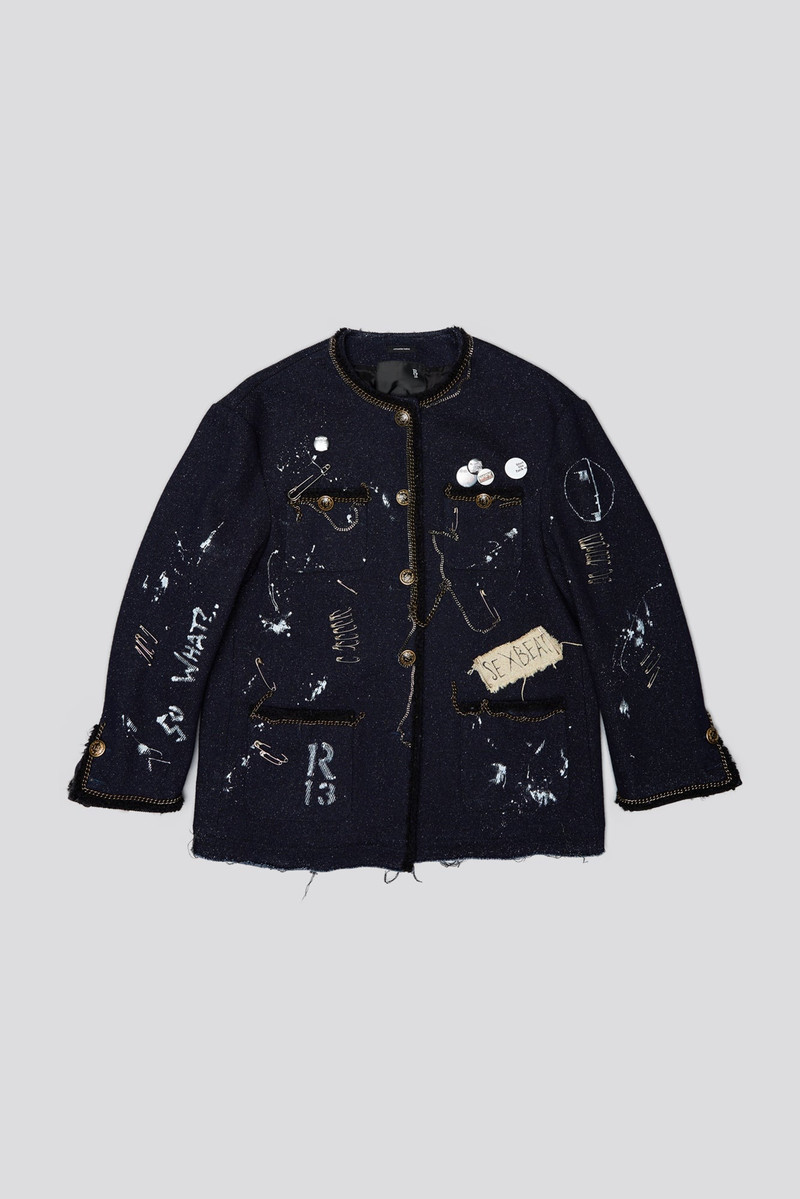 SLOUCH CHORE JACKET - GRAFFITI TWEED 8