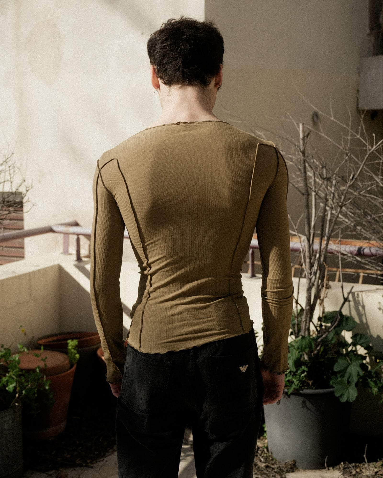 Omato Long Sleeve Tee - Fine Organic Cotton Rib - 6