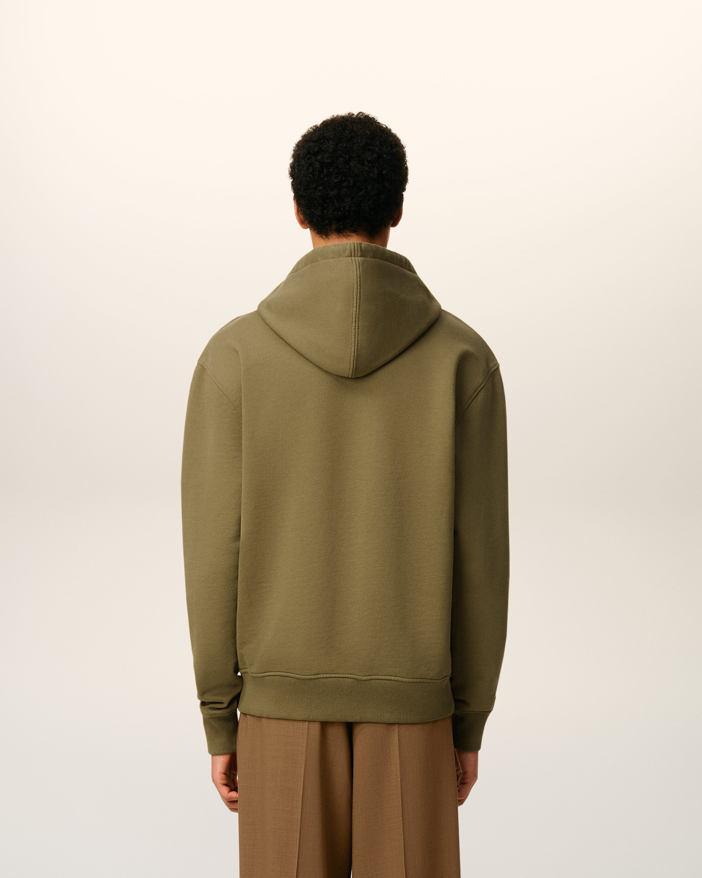 GREEN COTTON AMI DE COEUR HOODIE - 5