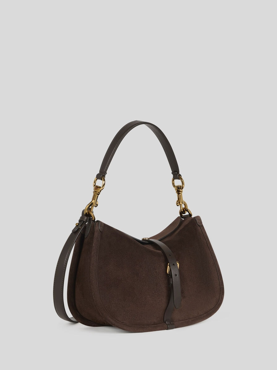 MEDIUM SUEDE PONY BAG - 5