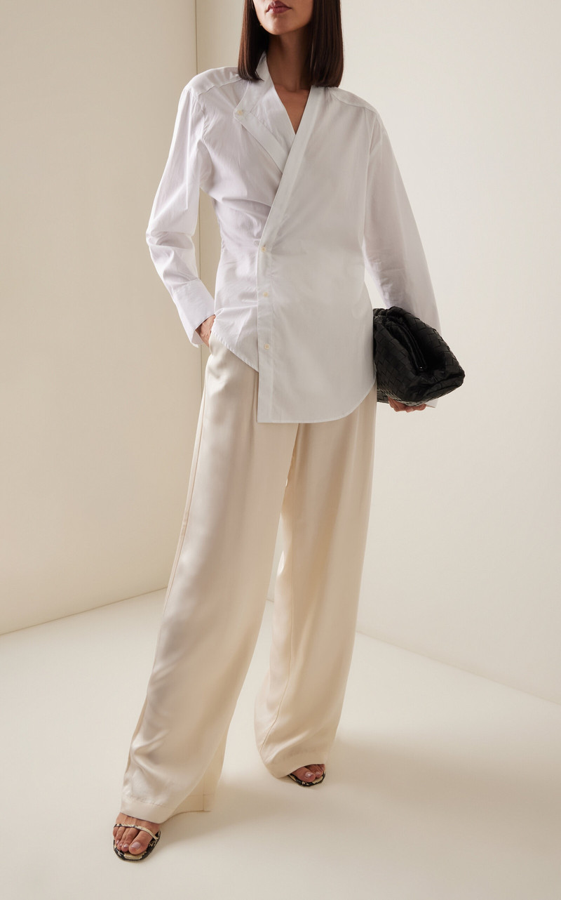 RÓHE Relaxed Drawstring Trousers ivory outlook