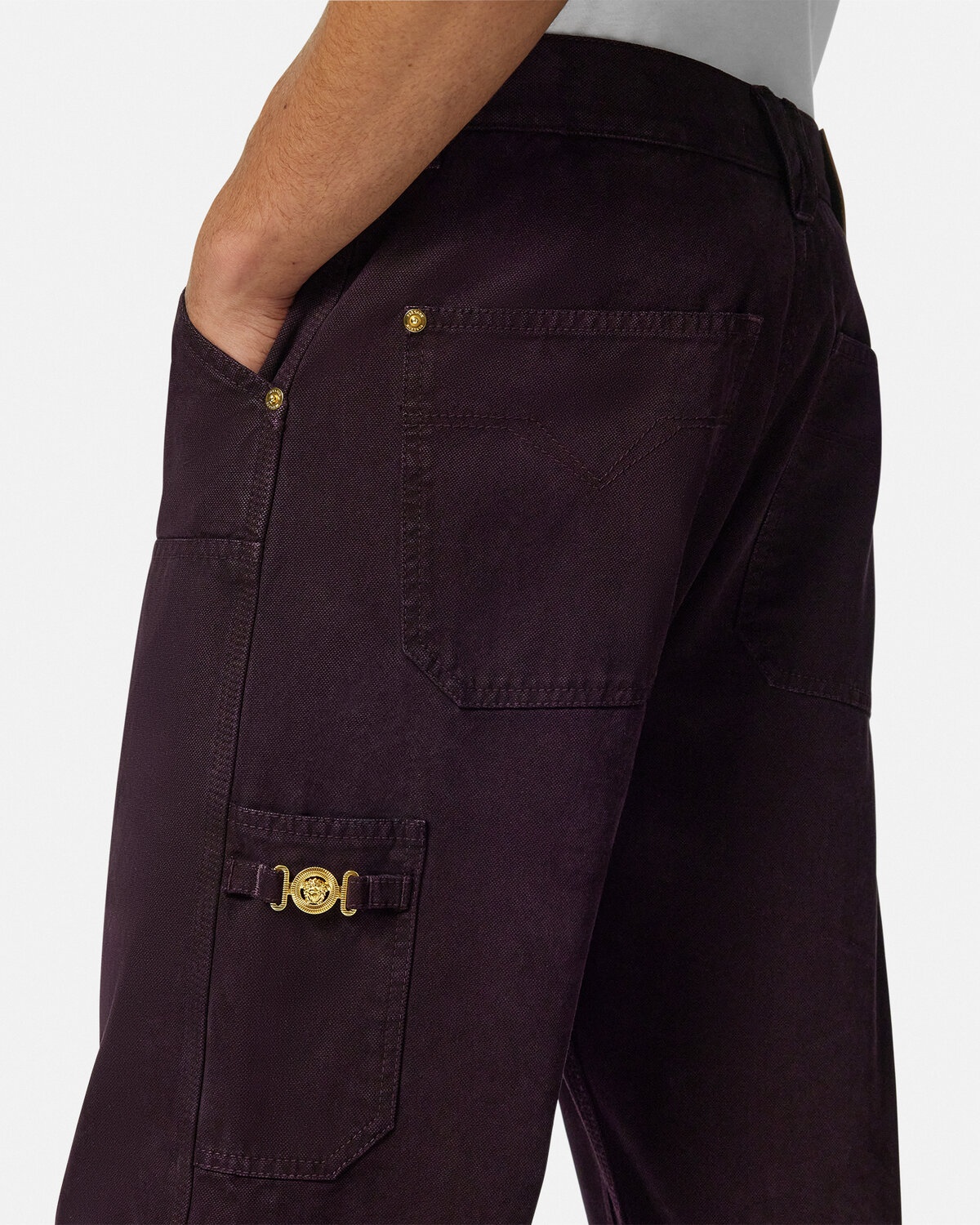 Overdyed Canvas Carpenter Pants - 3