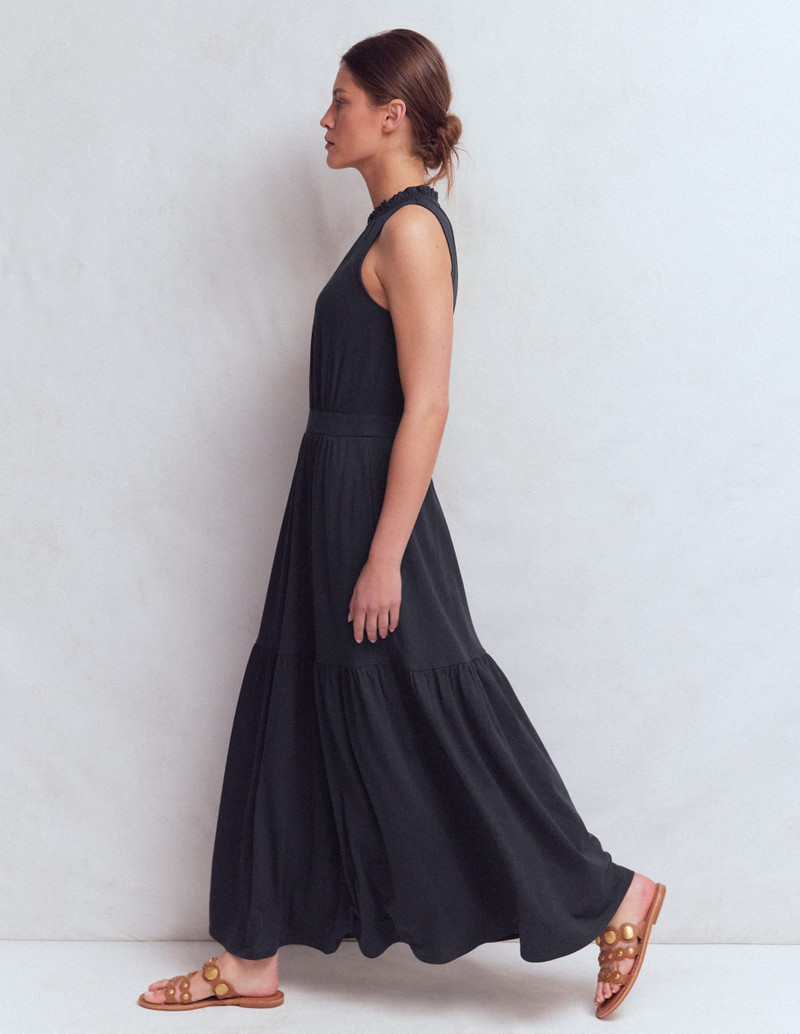 Camalie Jersey Maxi Dress-Navy 3