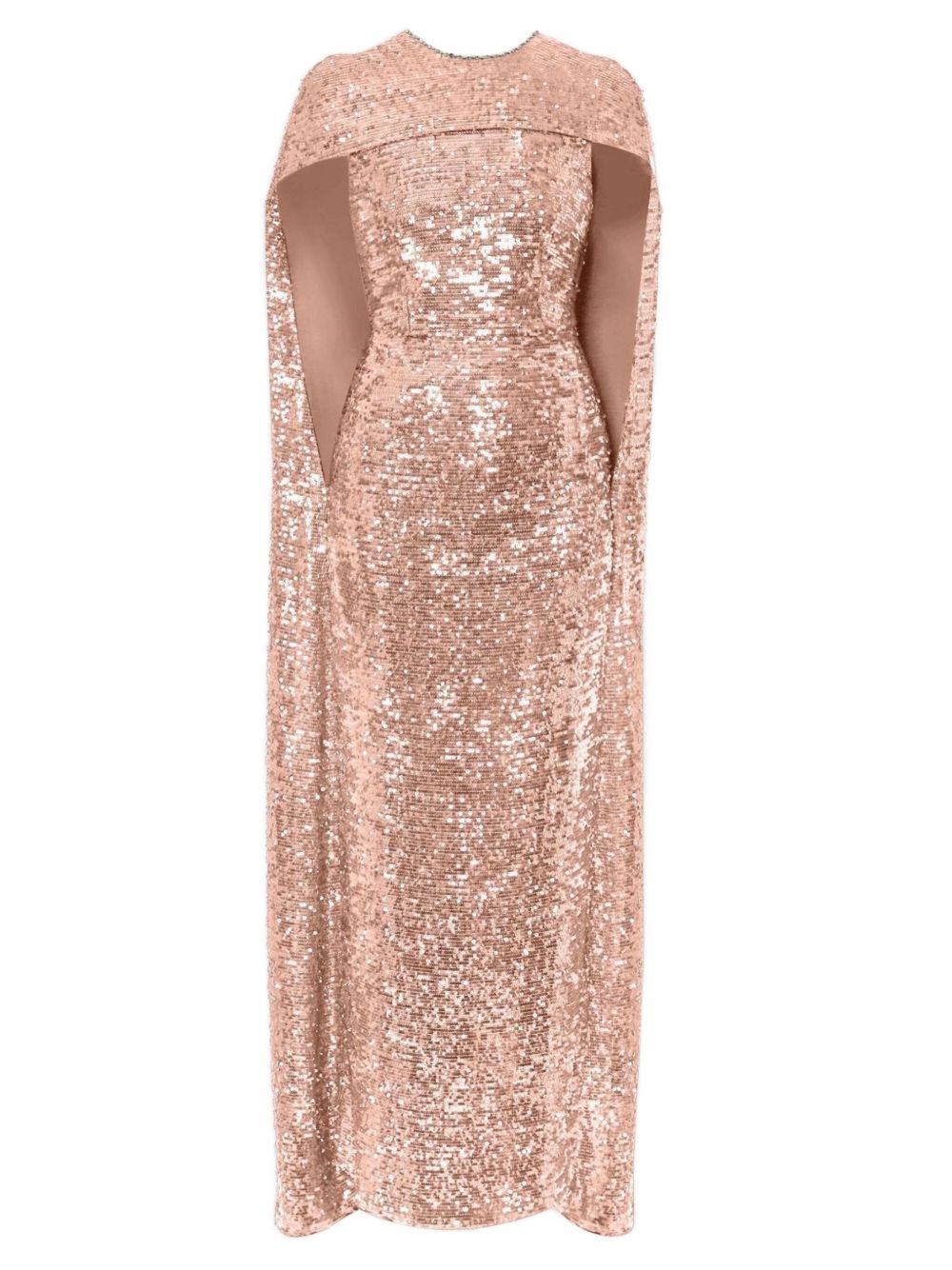 sequin cape maxi dress - 2