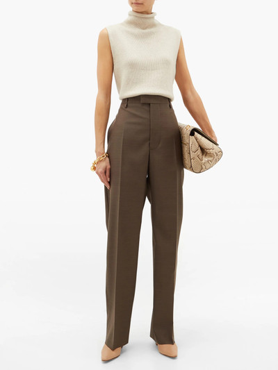 Bottega Veneta High-rise wool wide-leg trousers outlook