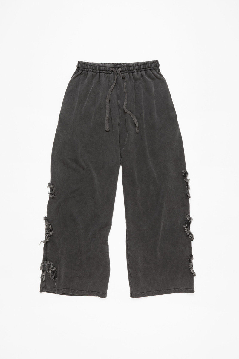 Logo cargo sweatpants - Faded black 1