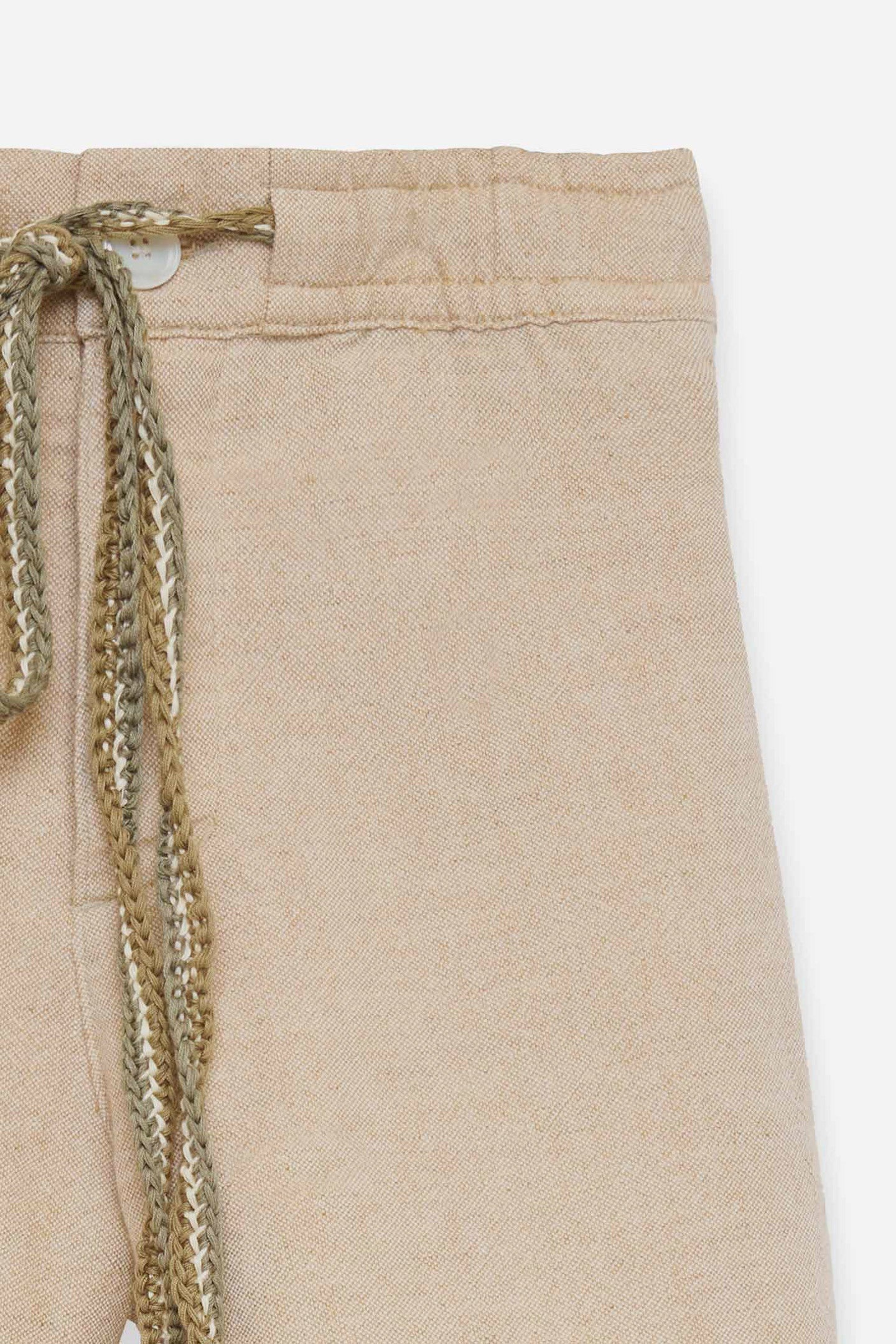 CHAMBRAY DRAWSTRING SHORT - 4