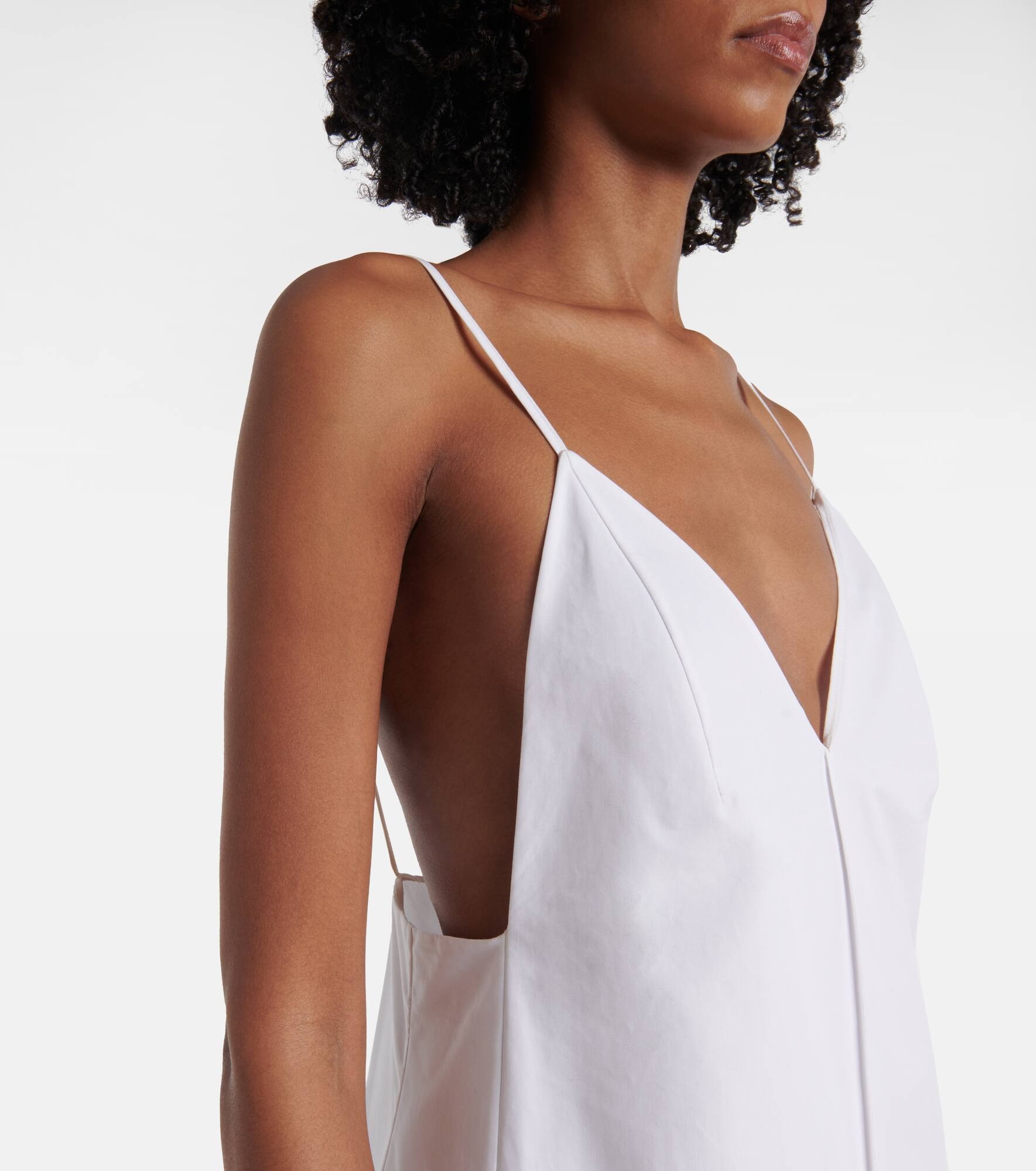 Tulula silk poplin slip dress - 4