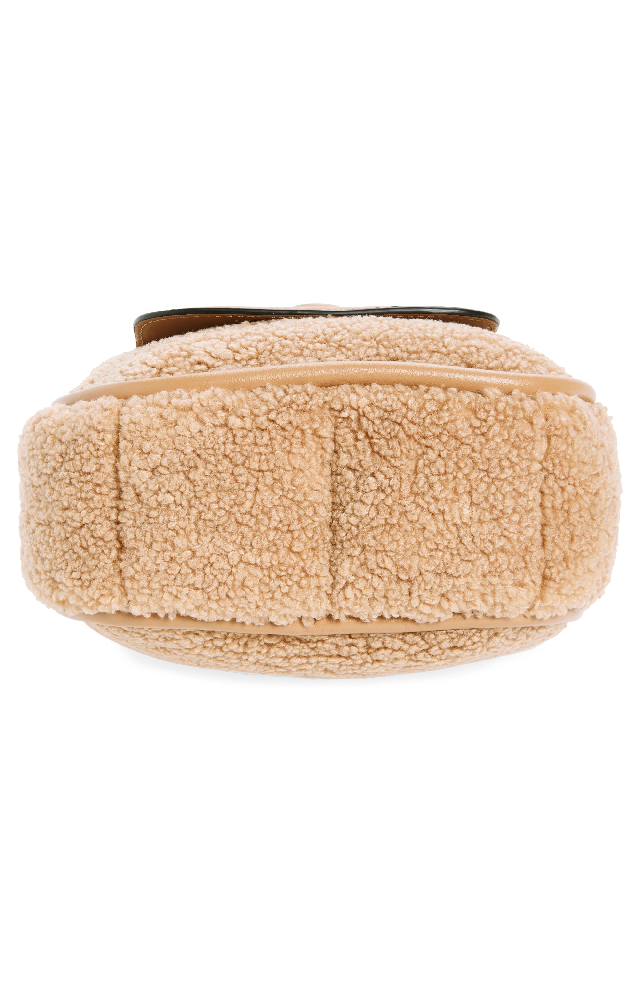 Moncler Mini Tiarna Down Faux Shearling & Leather Handbag in Beige at Nordstrom - 7