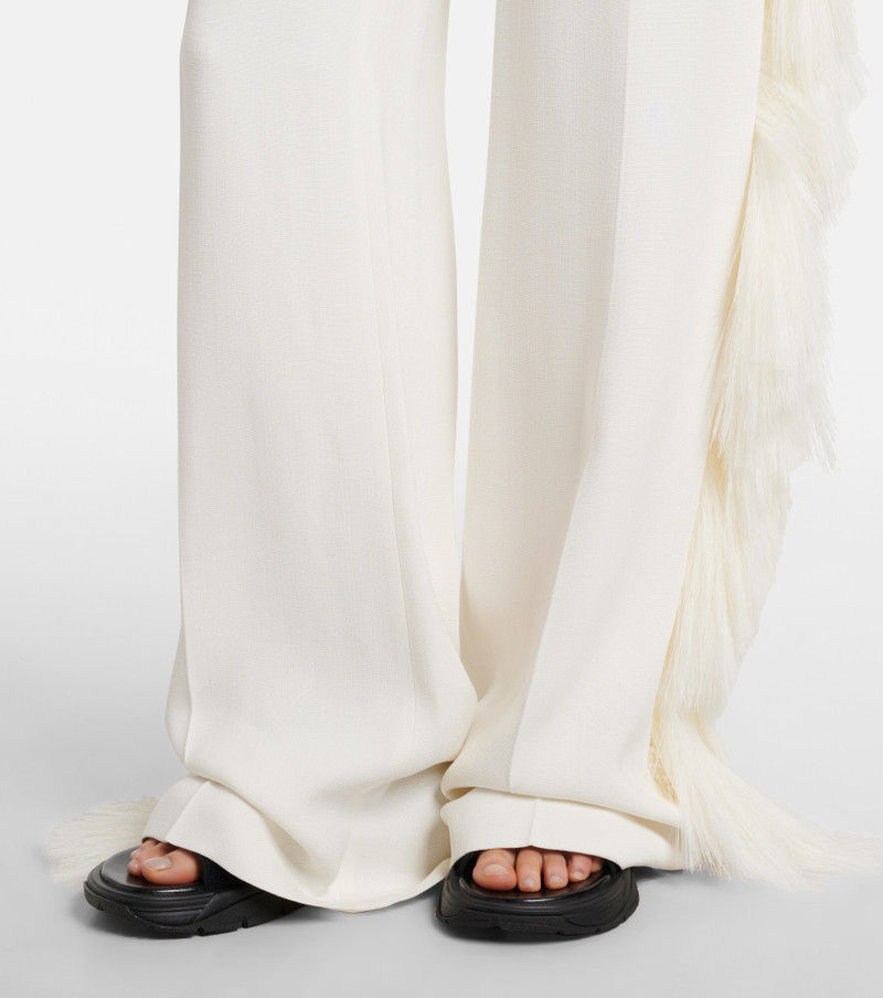 Fringed wide-leg pants 4