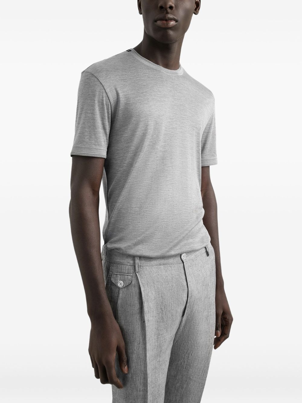 silk t-shirt - 4