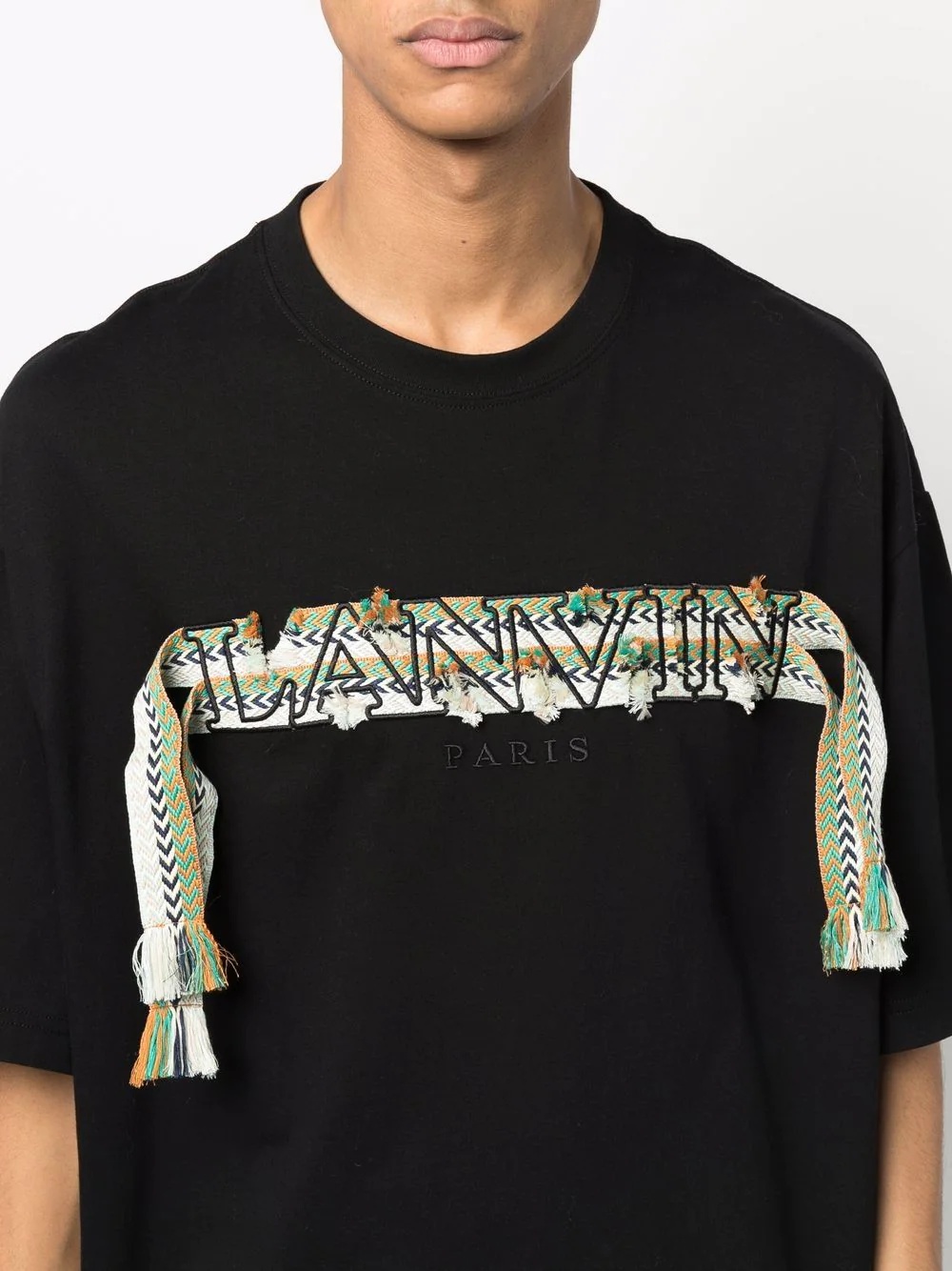 Oversized Curb logo appliqué T-shirt - 5