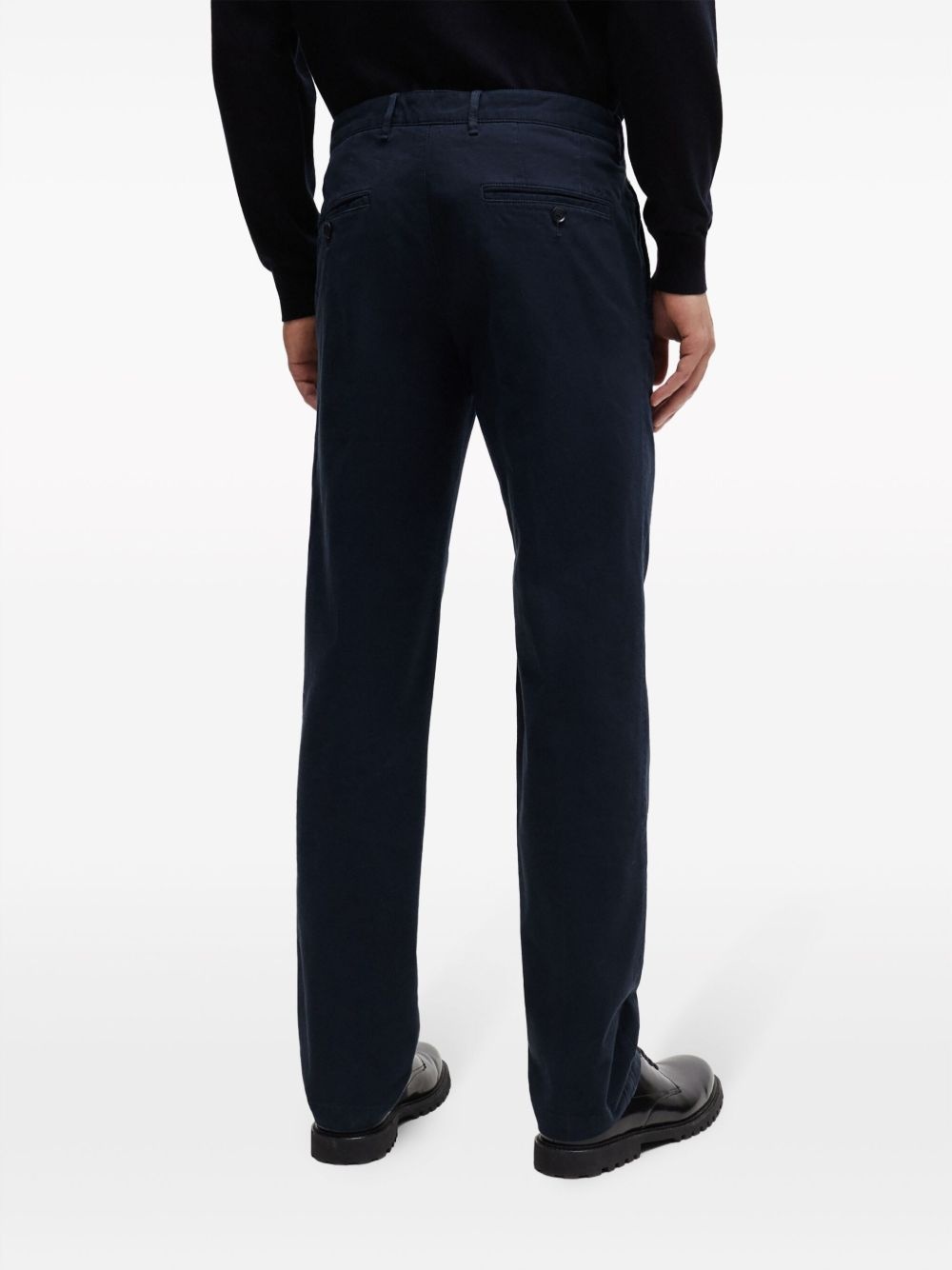 mid-rise straight-leg chinos - 4