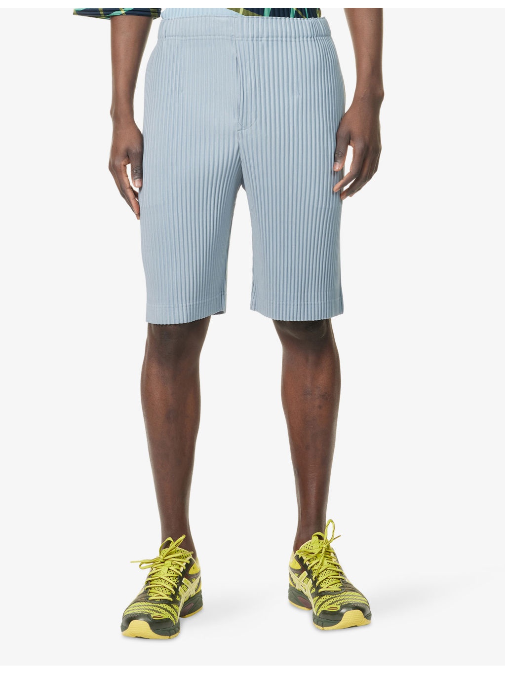 Pleats Regular-Fit Knitted Shorts - 3