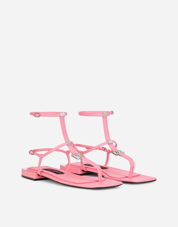 Nappa leather DG thong sandals - 2