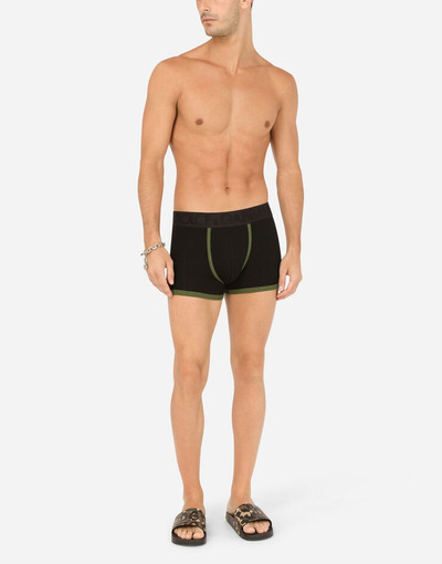 Dolce & Gabbana Fine-rib stretch cotton boxers outlook