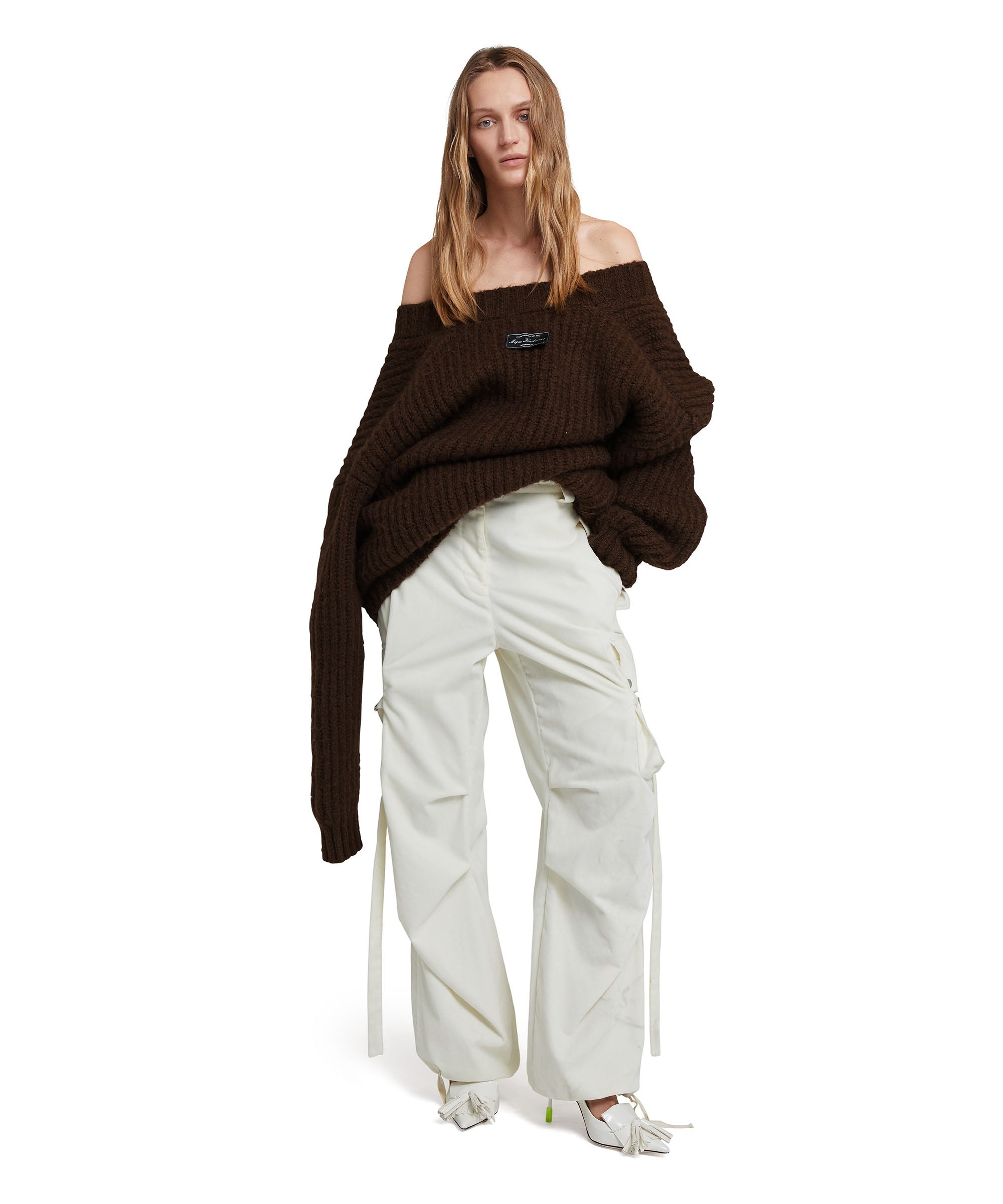 Blended wool v-neck sweater "Warm Winter" - 5