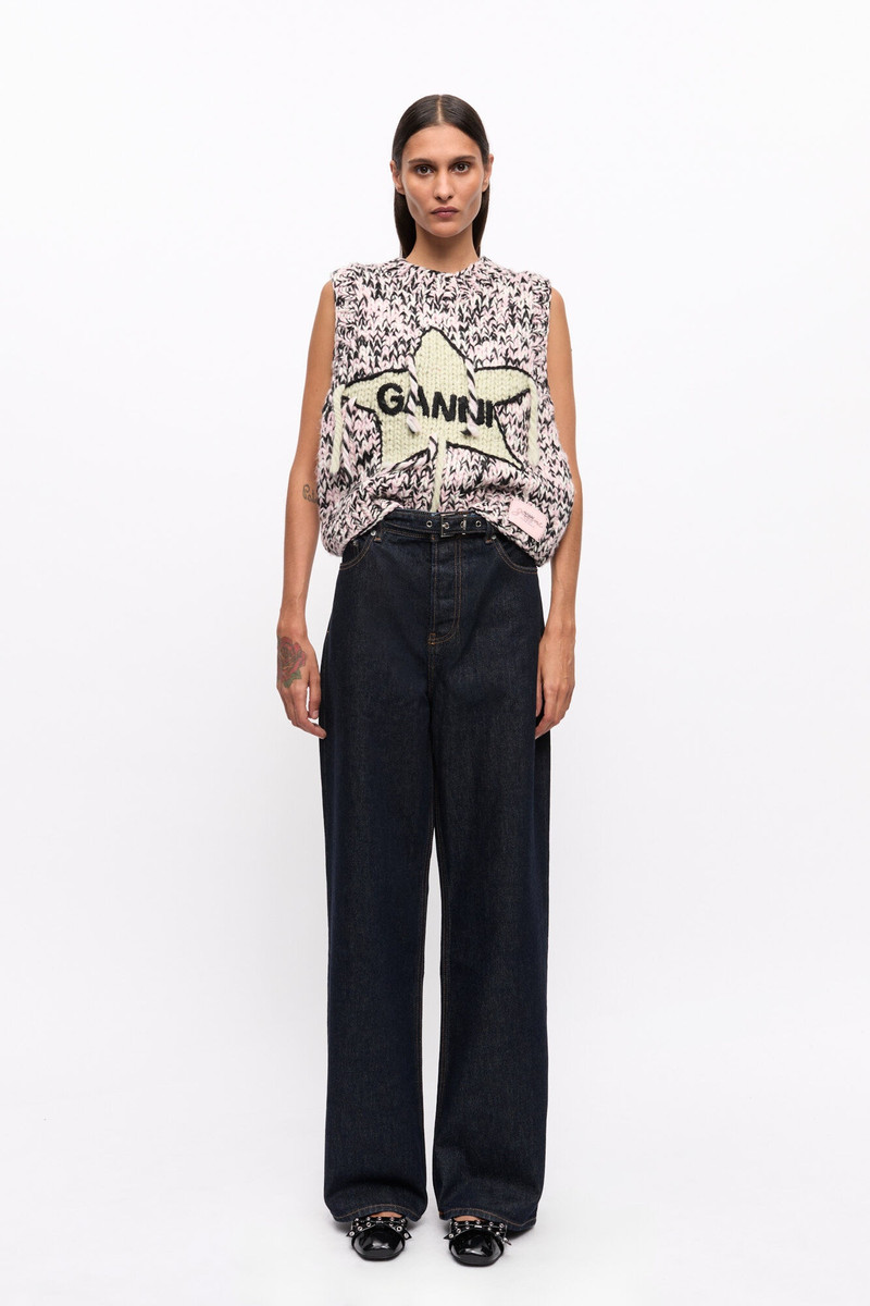 GANNI RINSE BELT IZEY JEANS outlook