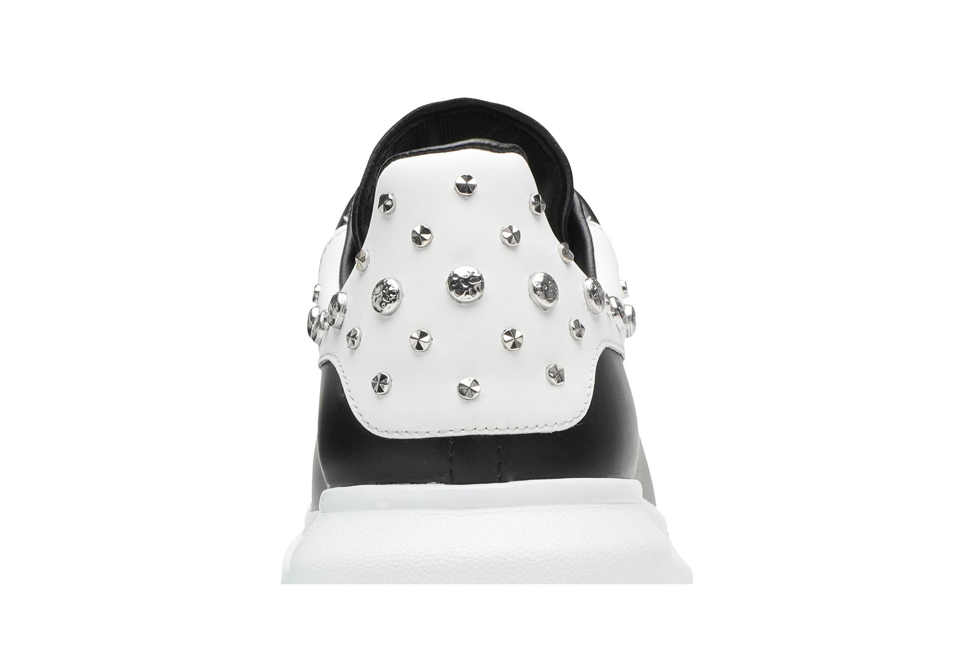 Alexander McQueen Studded Oversized Sneaker 'White Black' - 7