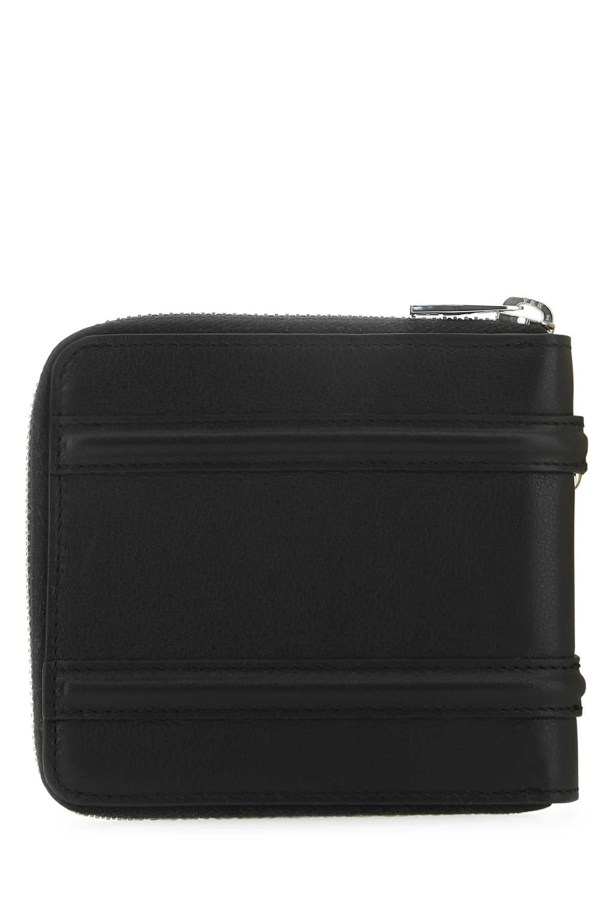 Alexander Mcqueen Men Black Leather Wallet - 3