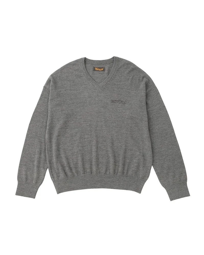 SELMER V-NECK KNIT GREY - 1