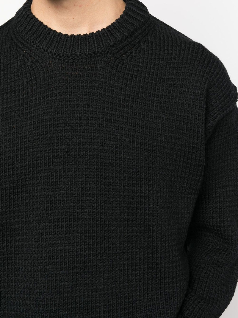 crew-neck knitted jumper 5