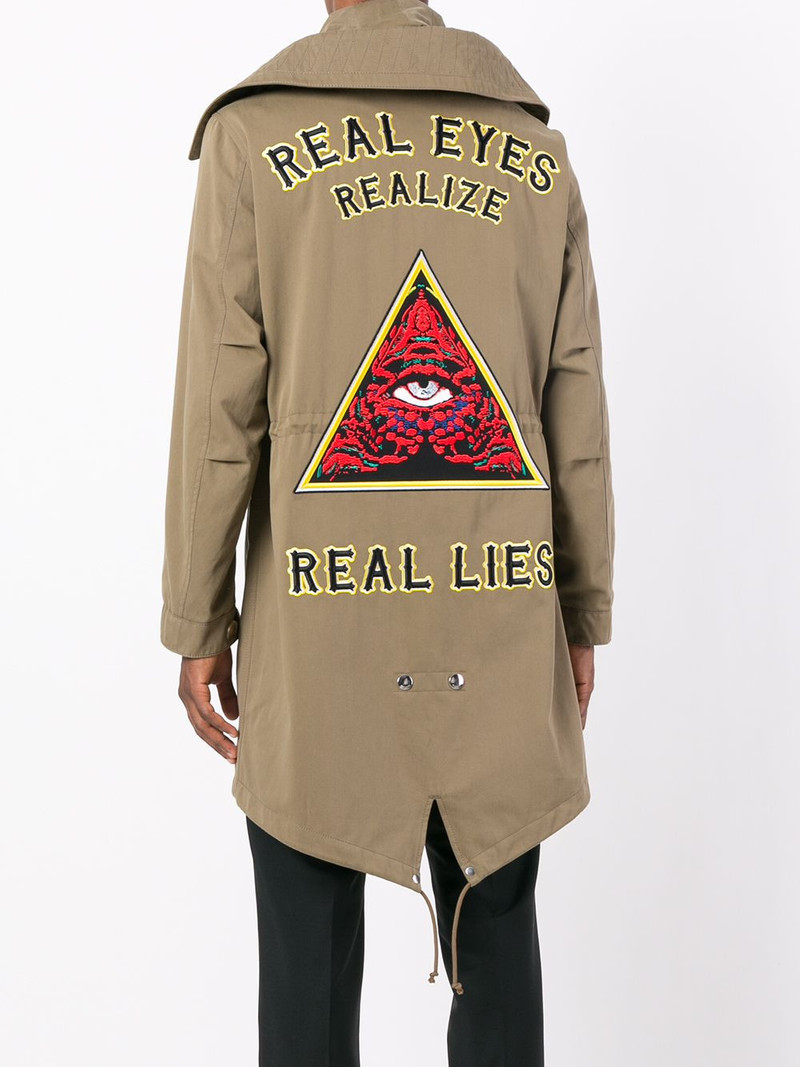 Illuminati patch parka jacket 4
