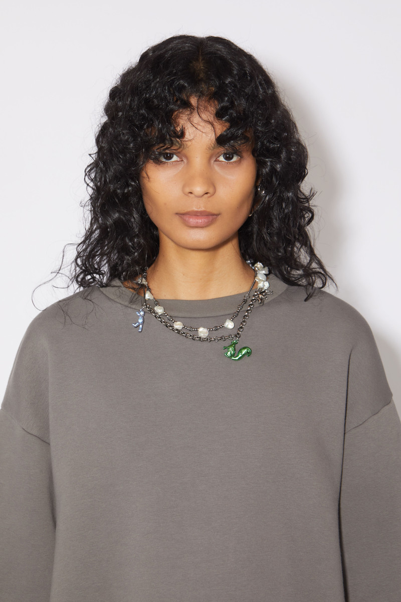 Acne Studios Multi charm necklace - Antique Silver outlook