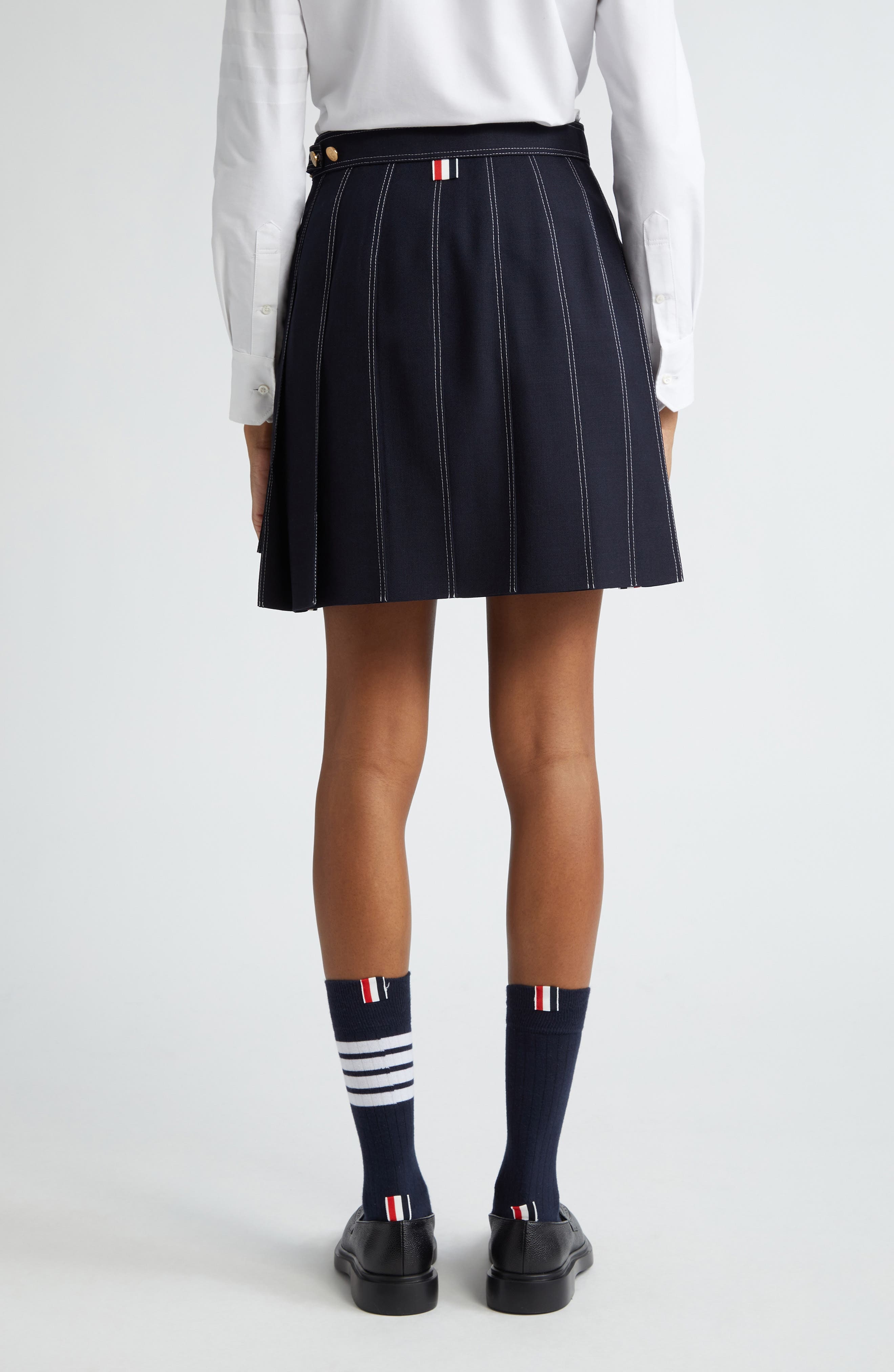Drop Back Wool Skirt - 3