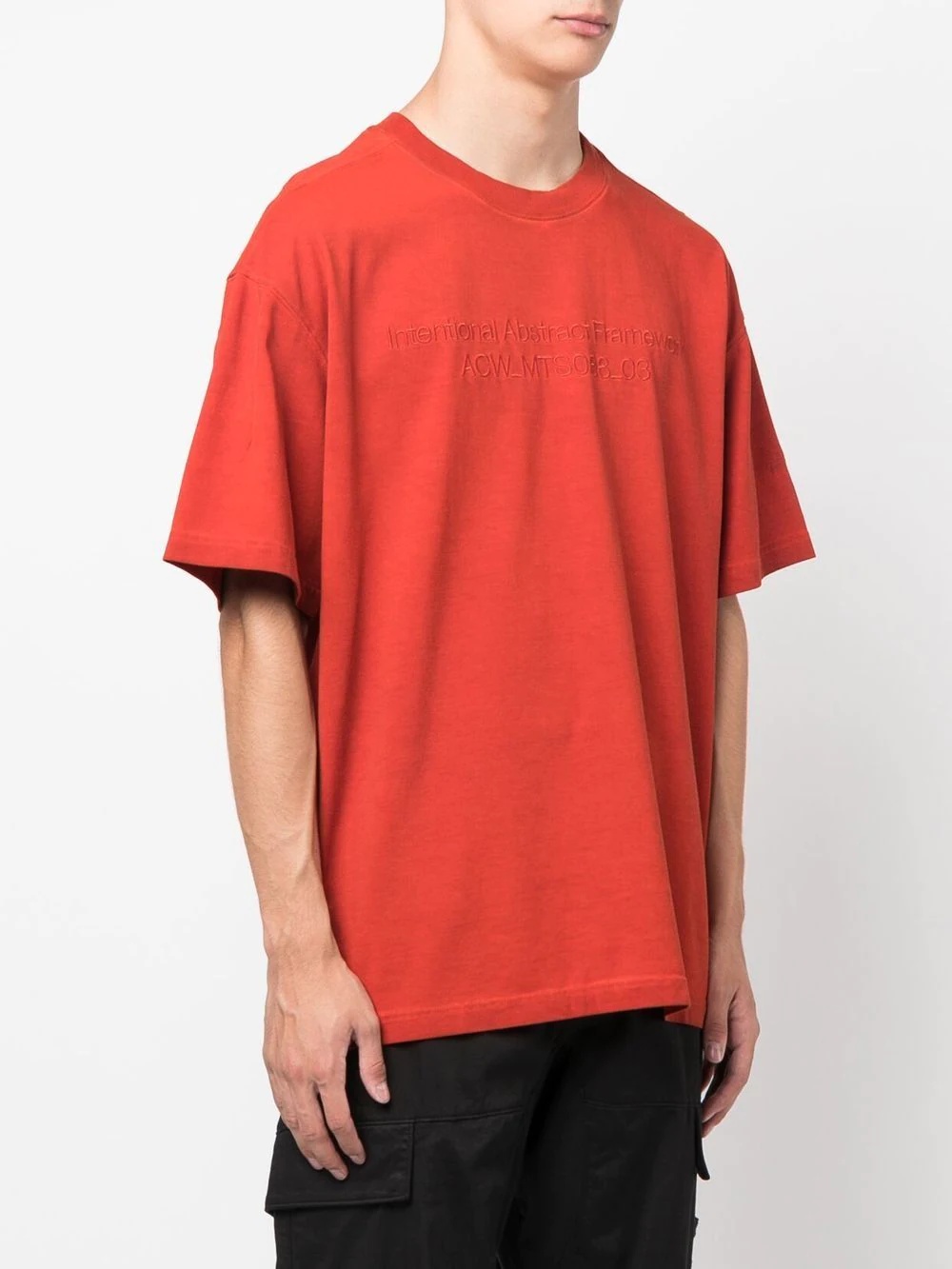 crew-neck fitted T-shirt - 3