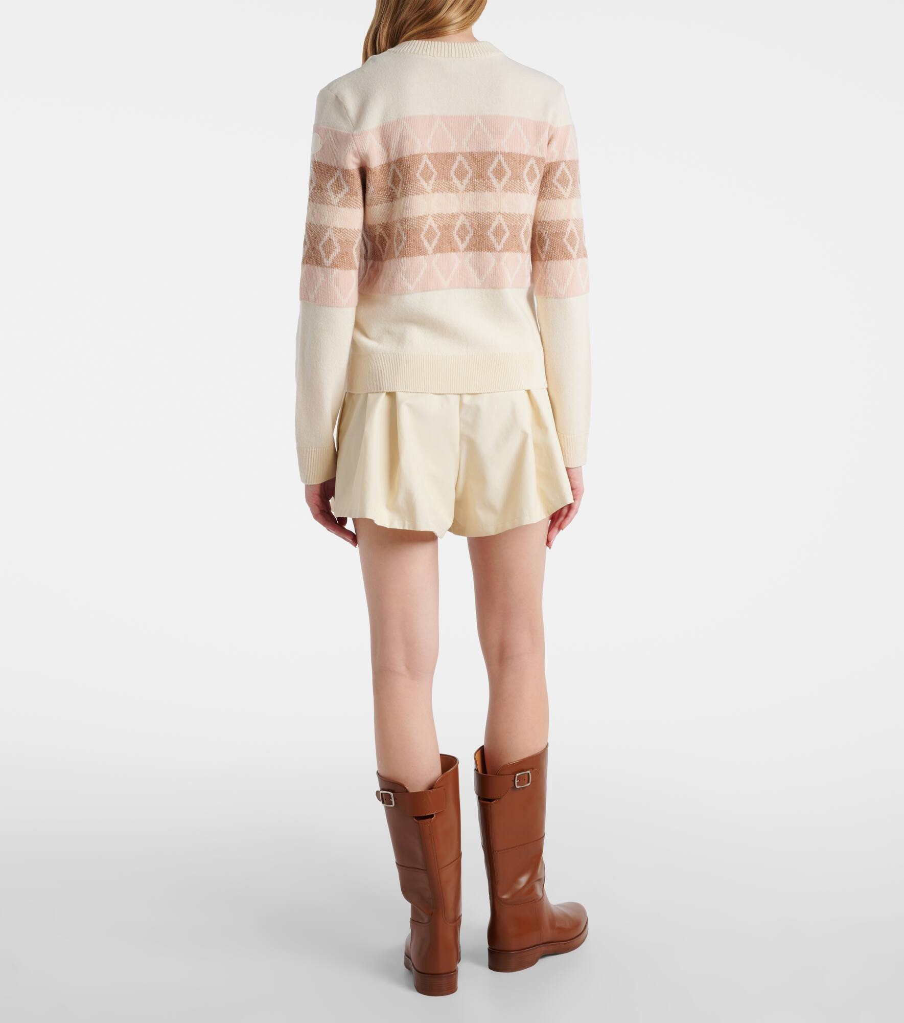Jacquard virgin wool sweater - 3