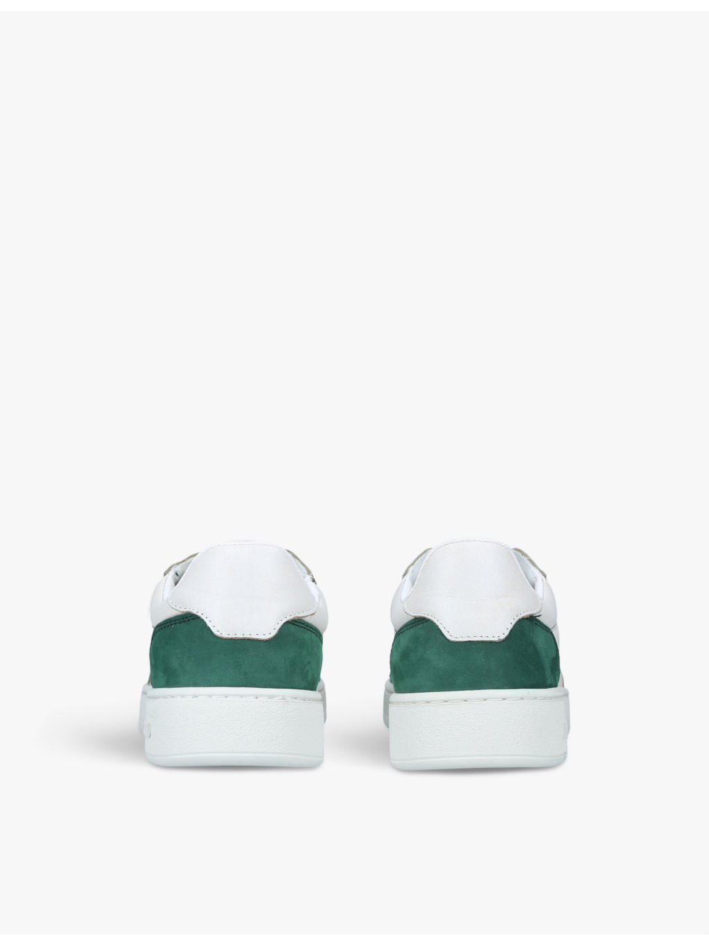 Dice leather and suede low-top trainers - 4