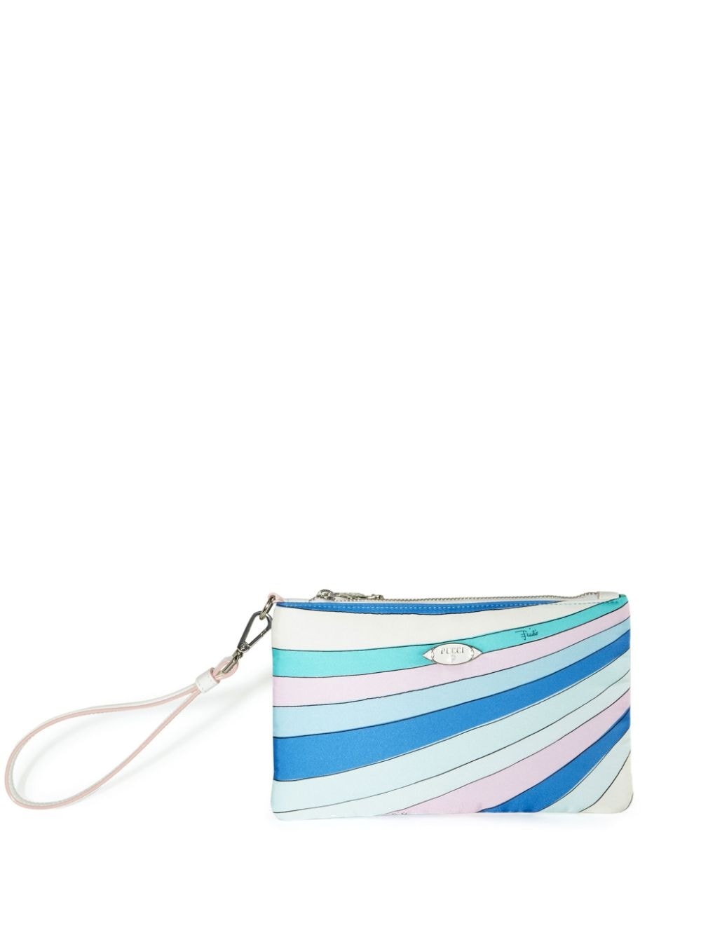 Iride-print clutch bag - 1