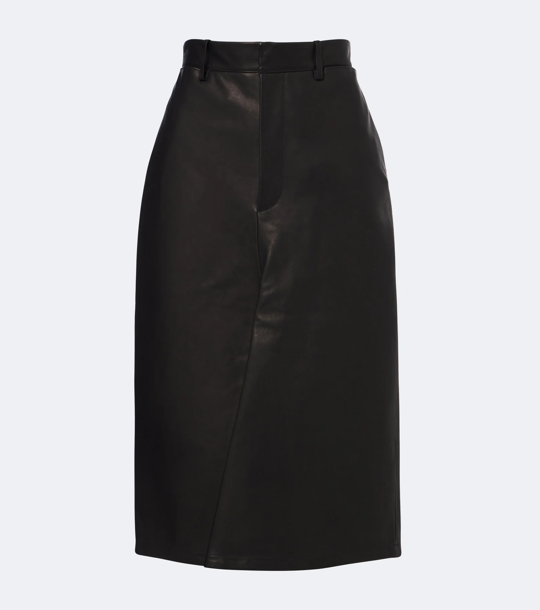 Leather midi skirt - 1