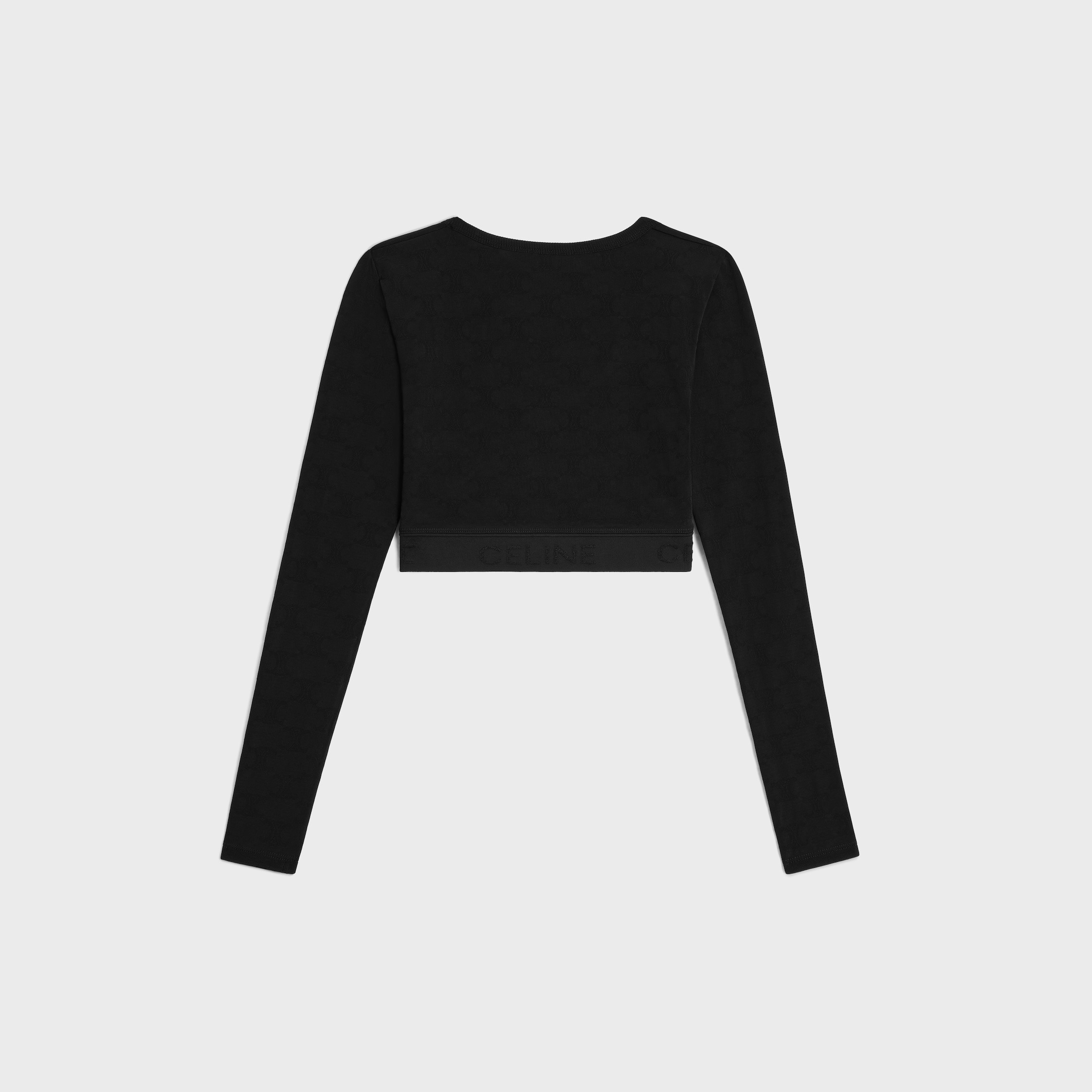 triomphe crop top in athletic viscose - 2
