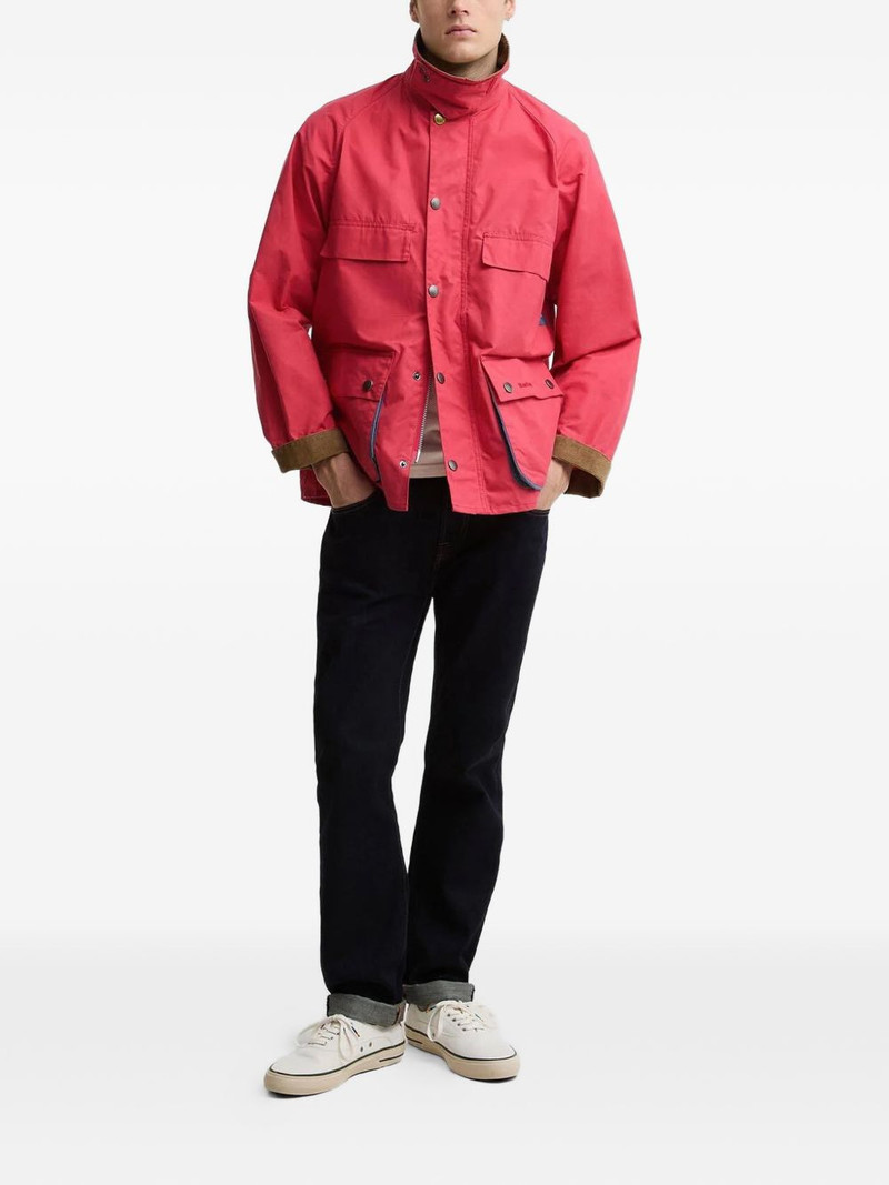 Barbour x Paul Smith contrast-collar jacket outlook